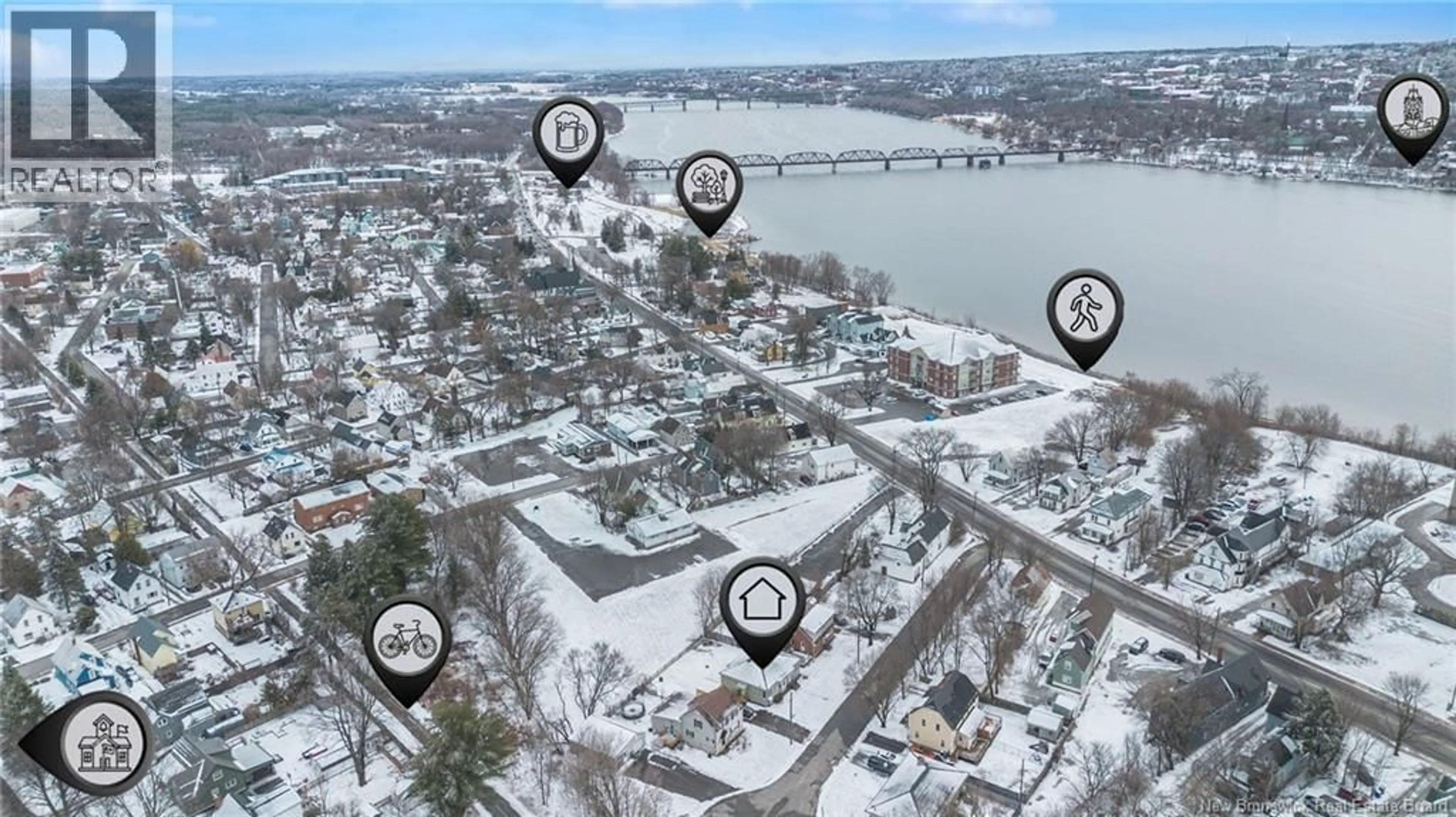 A pic from outside/outdoor area/front of a property/back of a property/a pic from drone, water/lake/river/ocean view for 146 RYAN COURT, Fredericton New Brunswick E3A2Y8