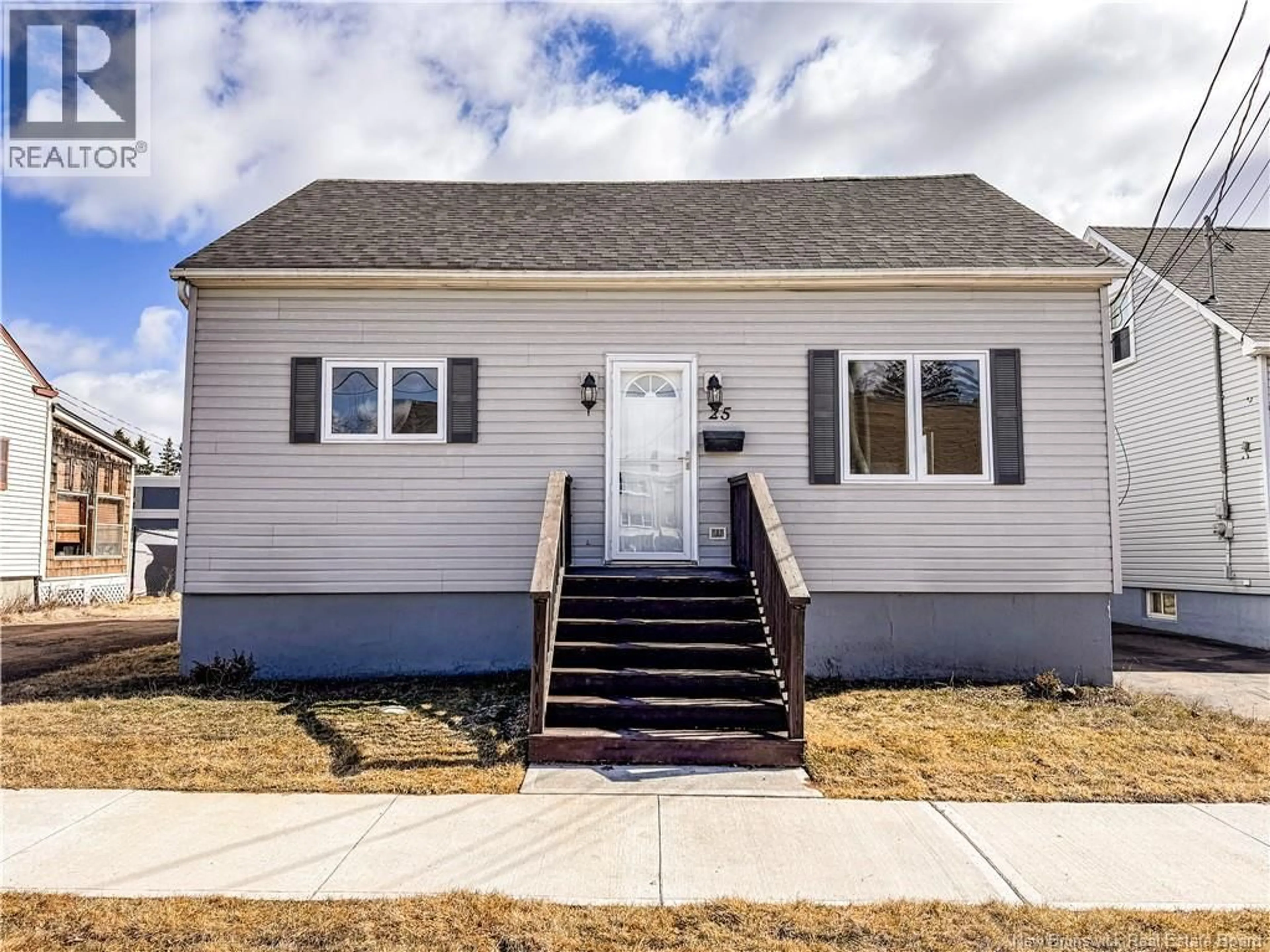 Home with vinyl exterior material, street for 25 STAFFORD STREET, Moncton New Brunswick E1C4R3