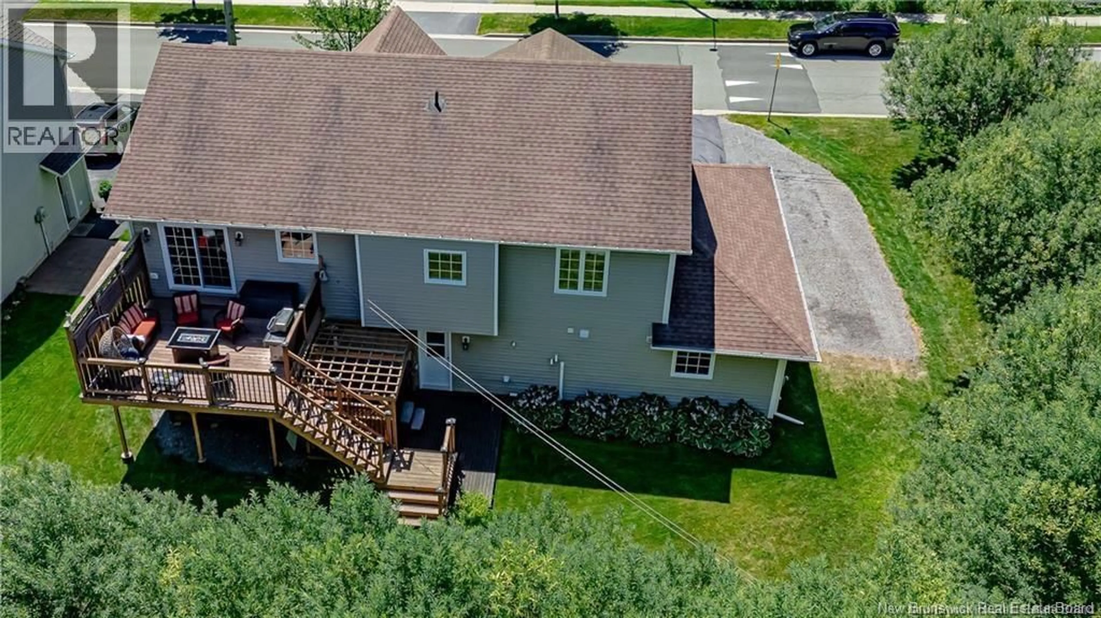 A pic from outside/outdoor area/front of a property/back of a property/a pic from drone, street for 48 PETERS DRIVE, Fredericton New Brunswick E3A0L2