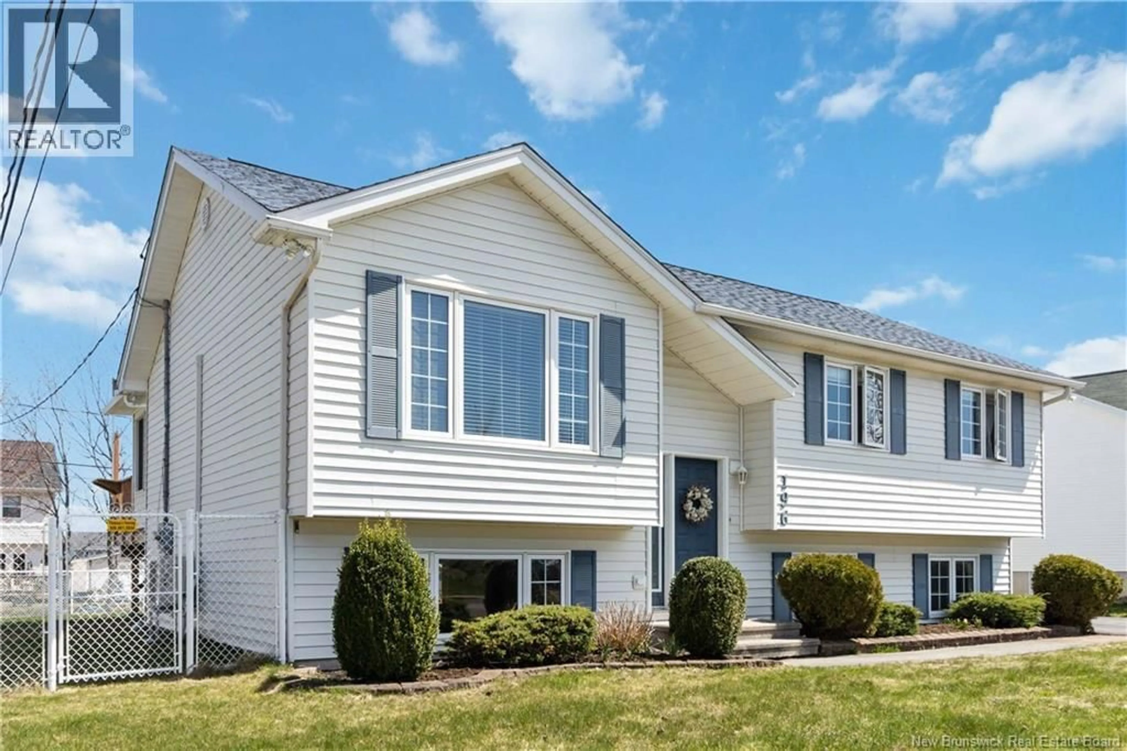 Home with vinyl exterior material, street for 196 SUNSHINE DRIVE, Moncton New Brunswick E1G2E1