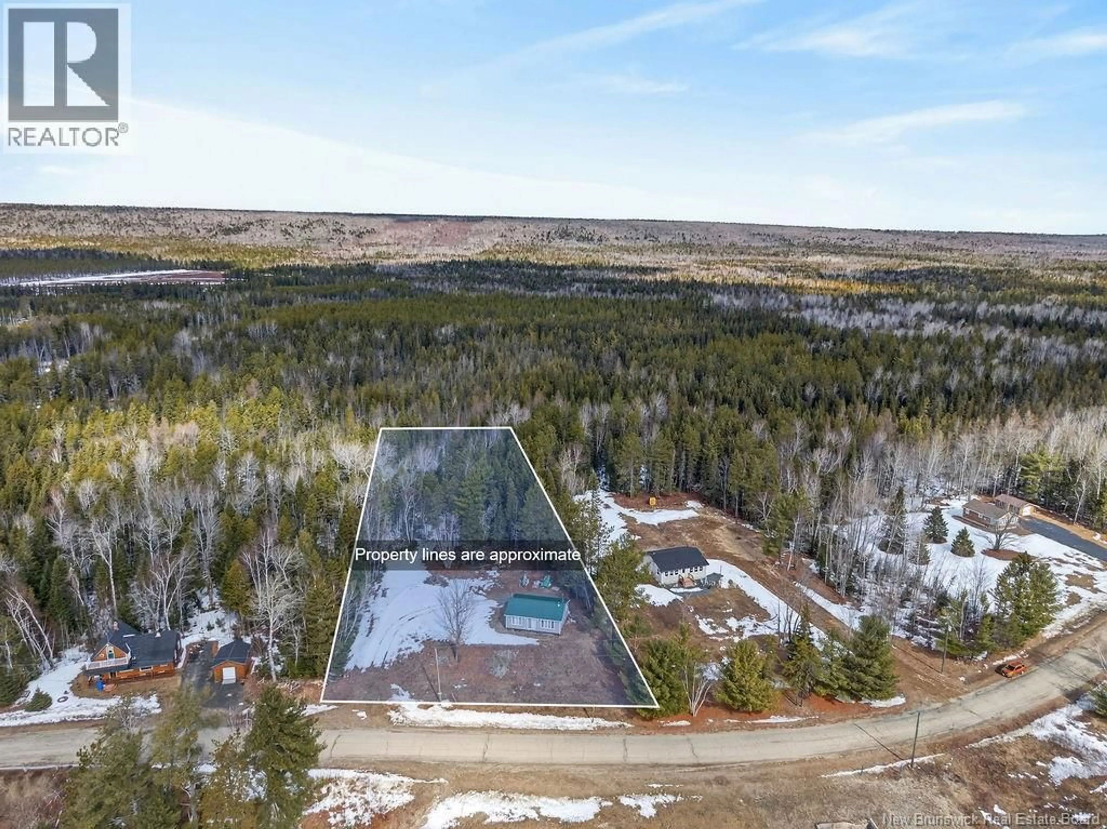 A pic from outside/outdoor area/front of a property/back of a property/a pic from drone, water/lake/river/ocean view for 1056 HALCOMB ROAD, Halcomb New Brunswick E9E1X4