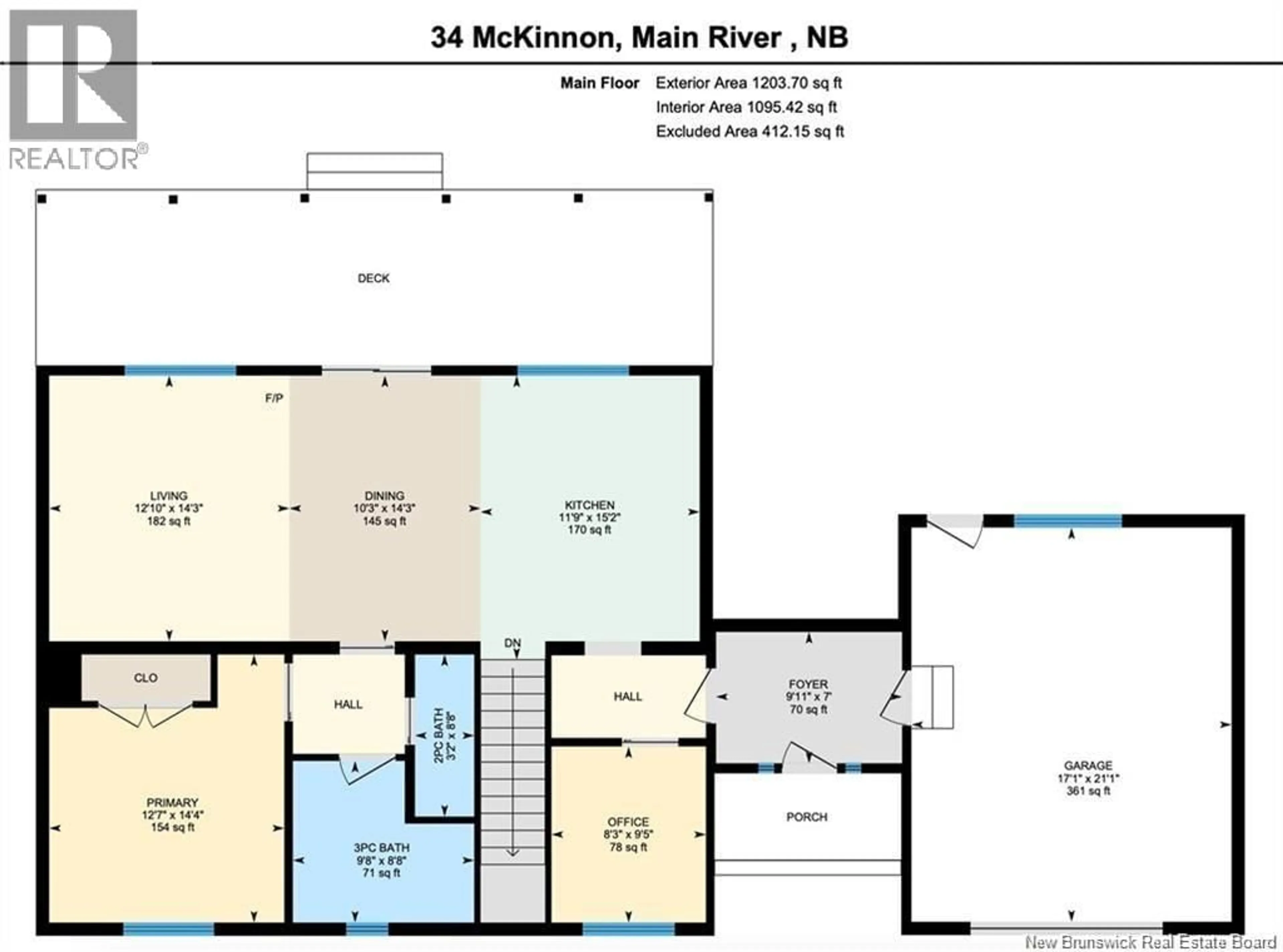 Floor plan for 34 MCKINNON, Main River New Brunswick E4T1T8