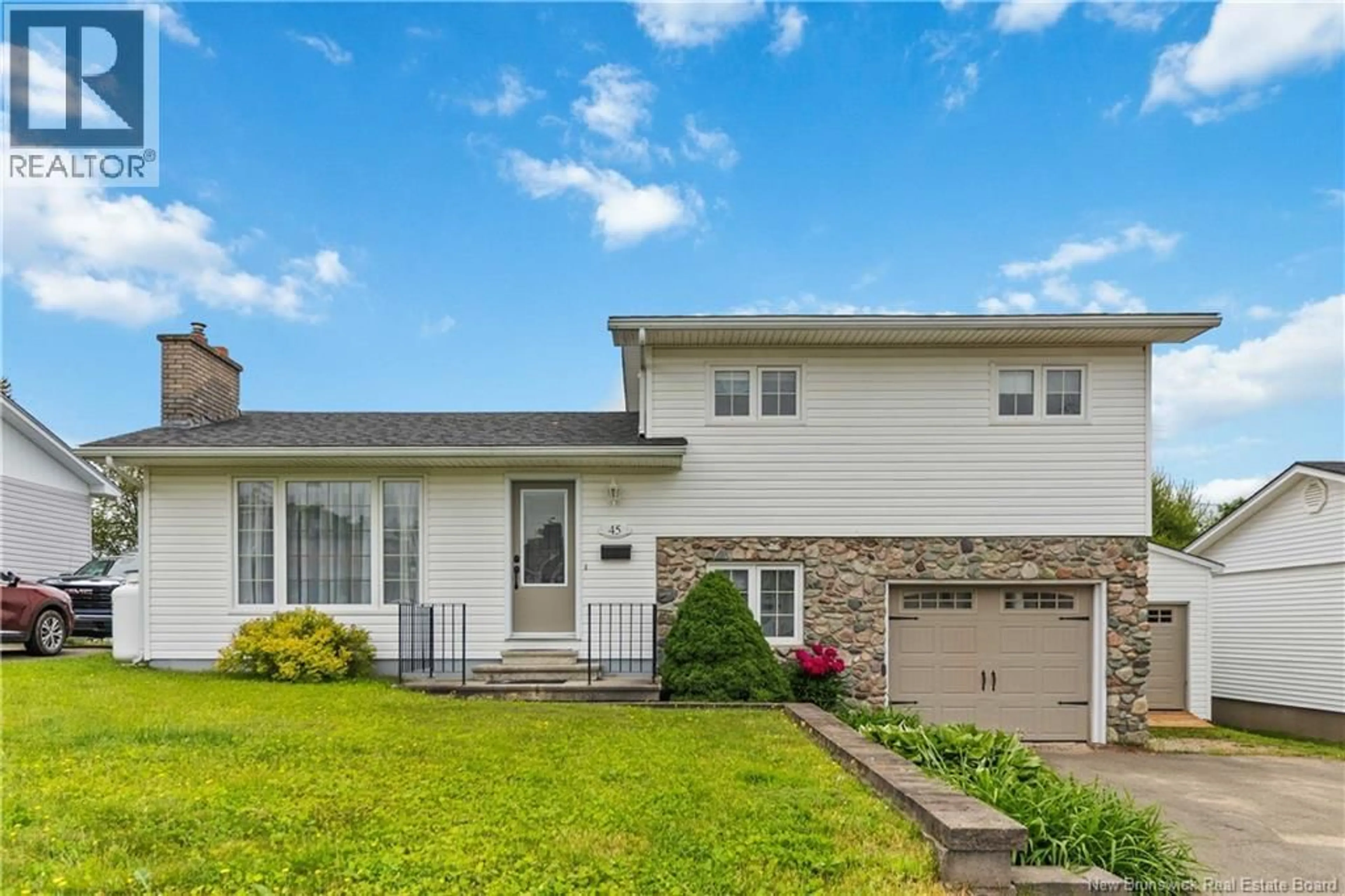 Home with vinyl exterior material, street for 45 BOLTON STREET, Moncton New Brunswick E1E2H5