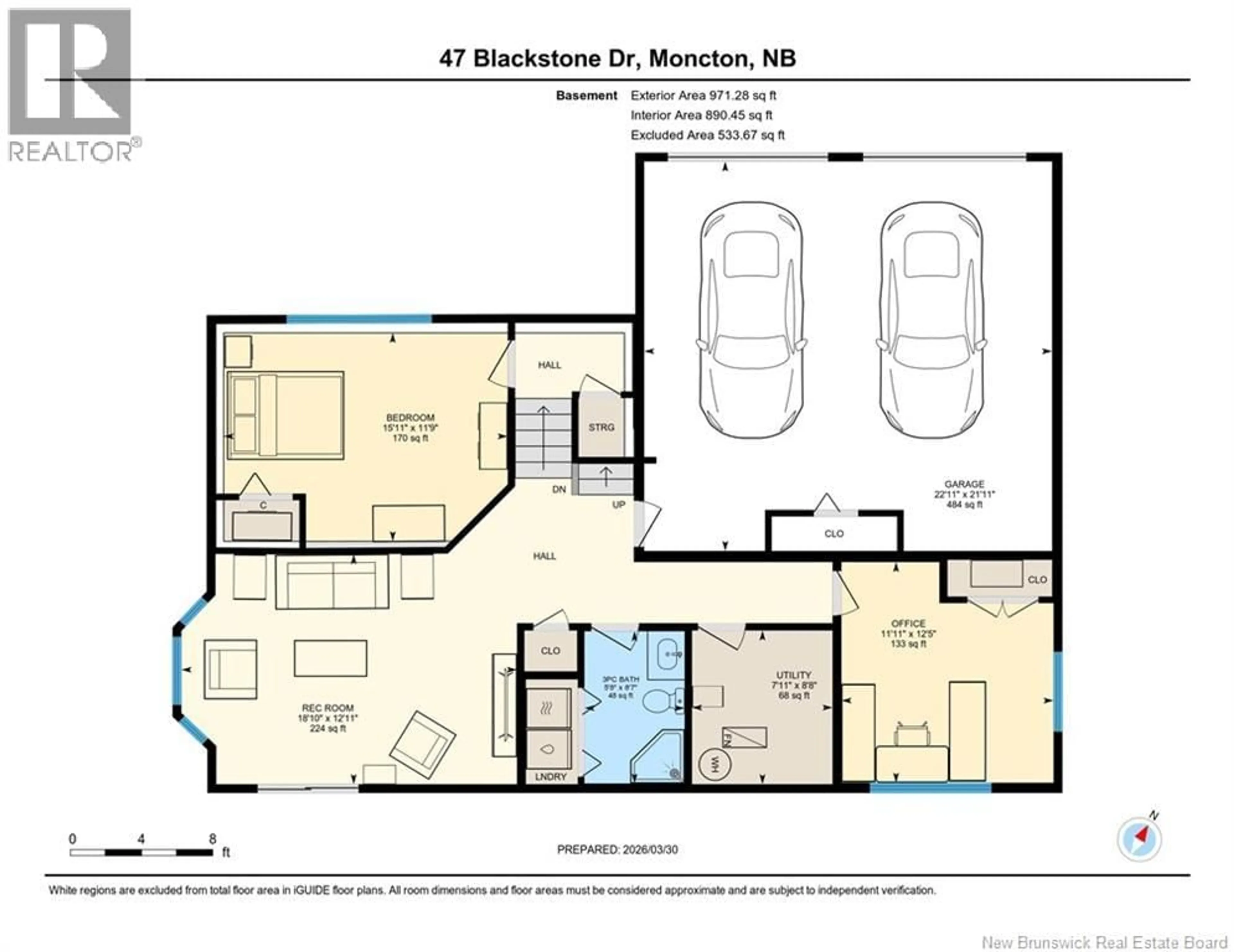 Floor plan for 47 BLACKSTONE DRIVE, Moncton New Brunswick E1G0P4