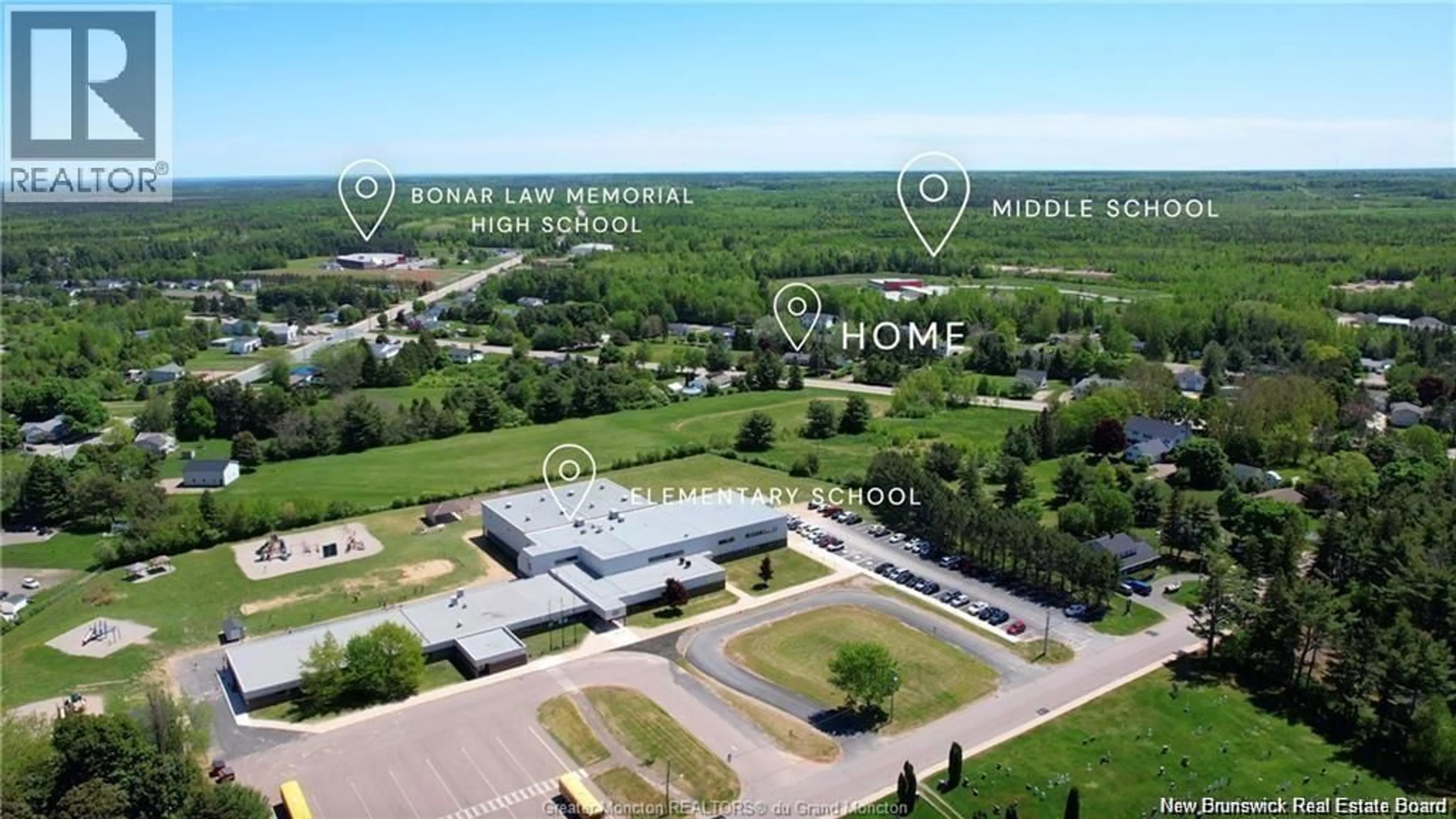 A pic from outside/outdoor area/front of a property/back of a property/a pic from drone, building for 17 CENTENNIAL AVE, Rexton New Brunswick E4W1X4