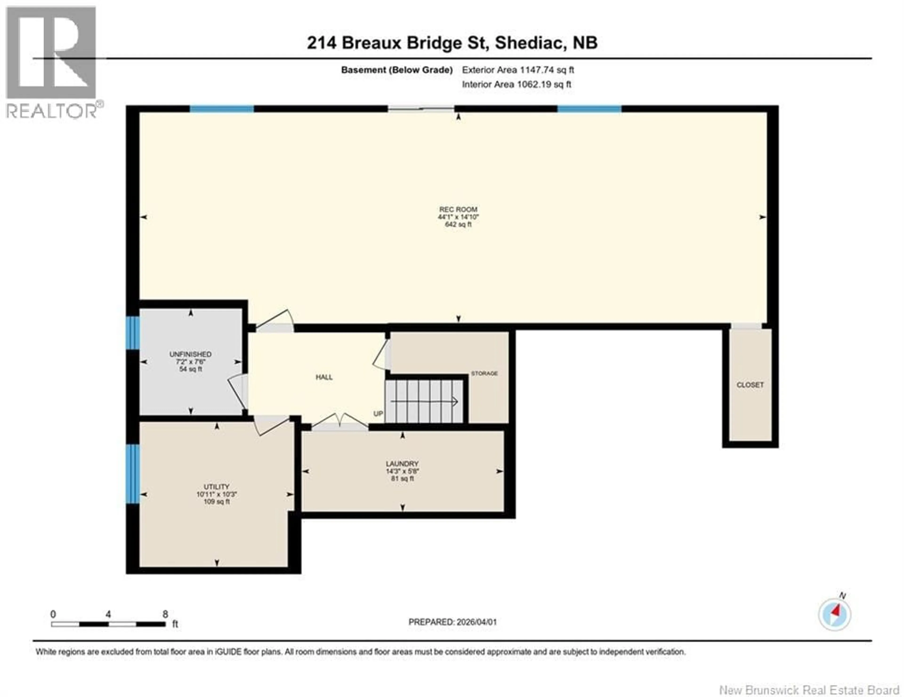 Floor plan for 214 BREAUX BRIDGE STREET, Shediac New Brunswick E4P0Y3