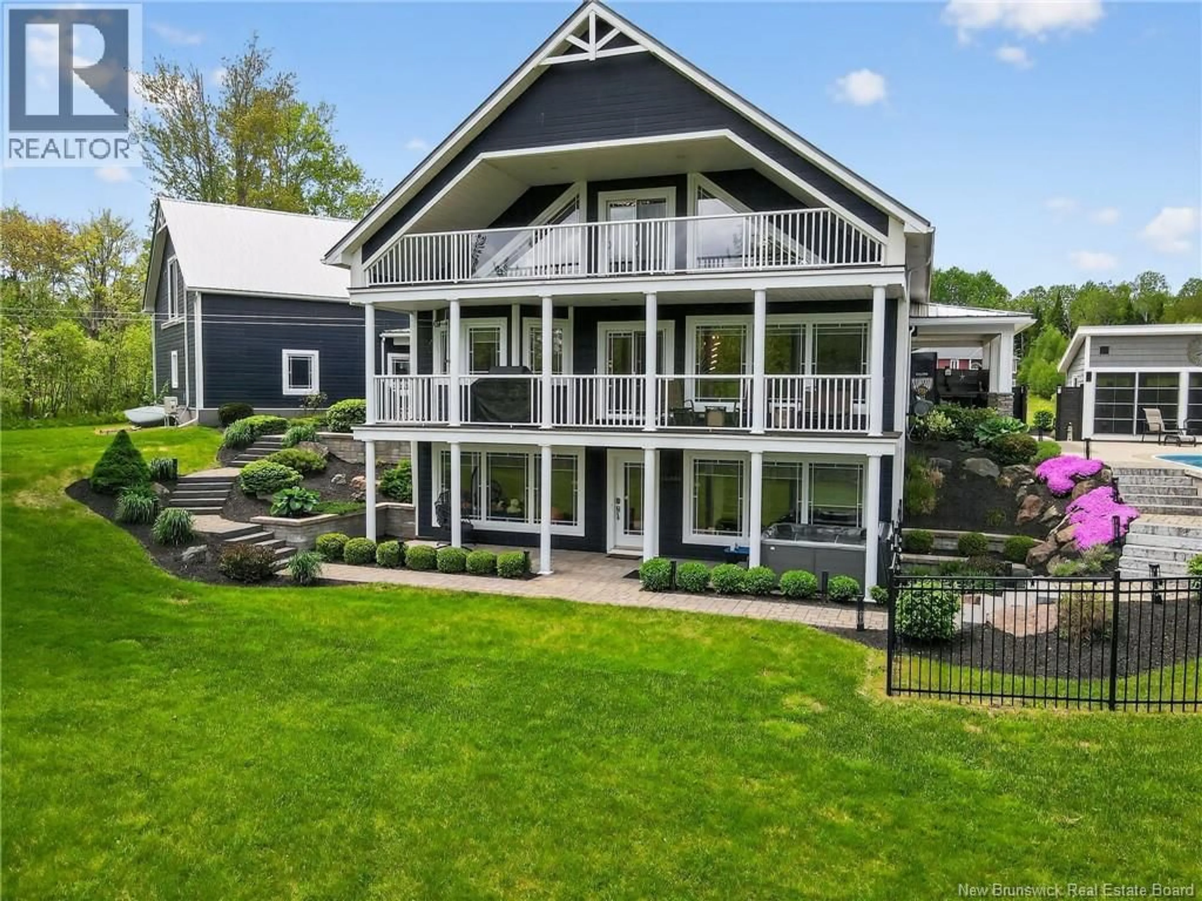 A pic from outside/outdoor area/front of a property/back of a property/a pic from drone, mountain view for 1431 SHEDIAC RIVER ROAD, Shediac River New Brunswick E4R3A8