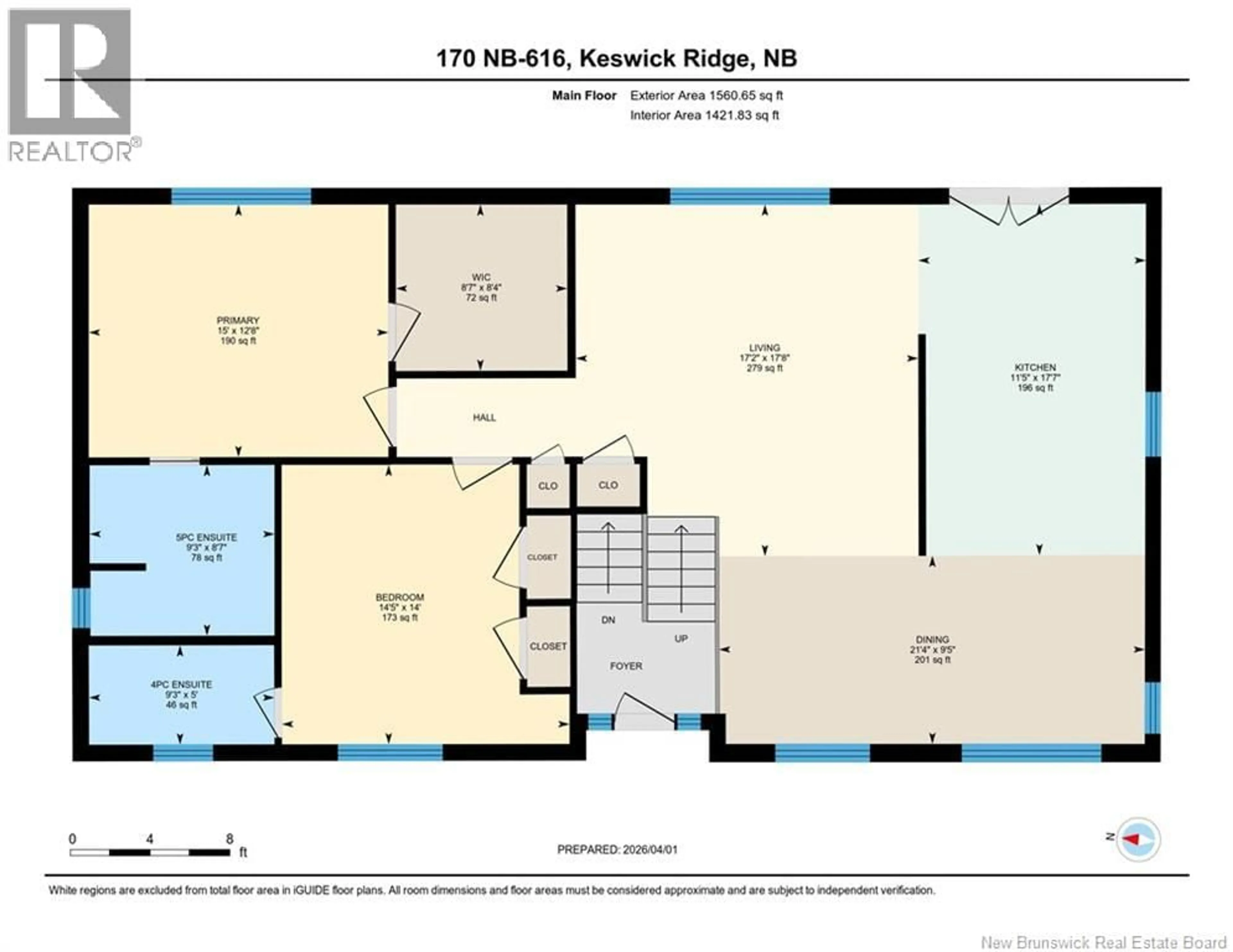 Floor plan for 170 616 ROUTE ROUTE, Keswick Ridge New Brunswick E6L1S1