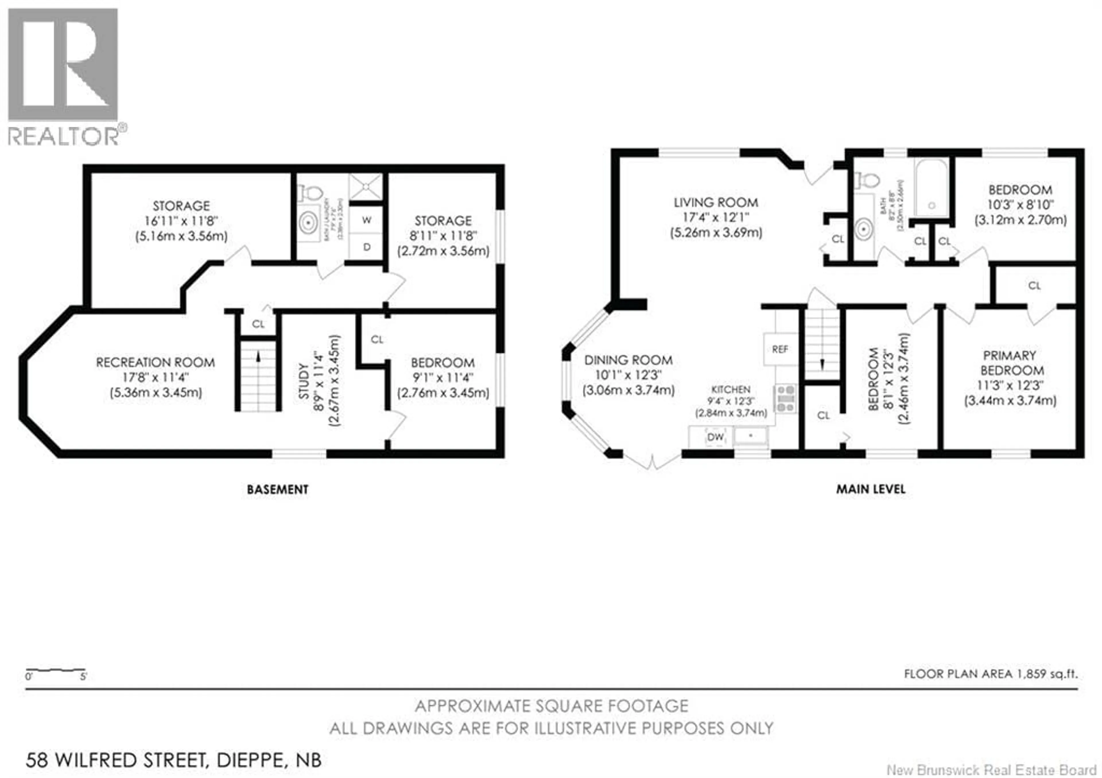 Floor plan for 58 WILFRED, Dieppe New Brunswick E1A0E4
