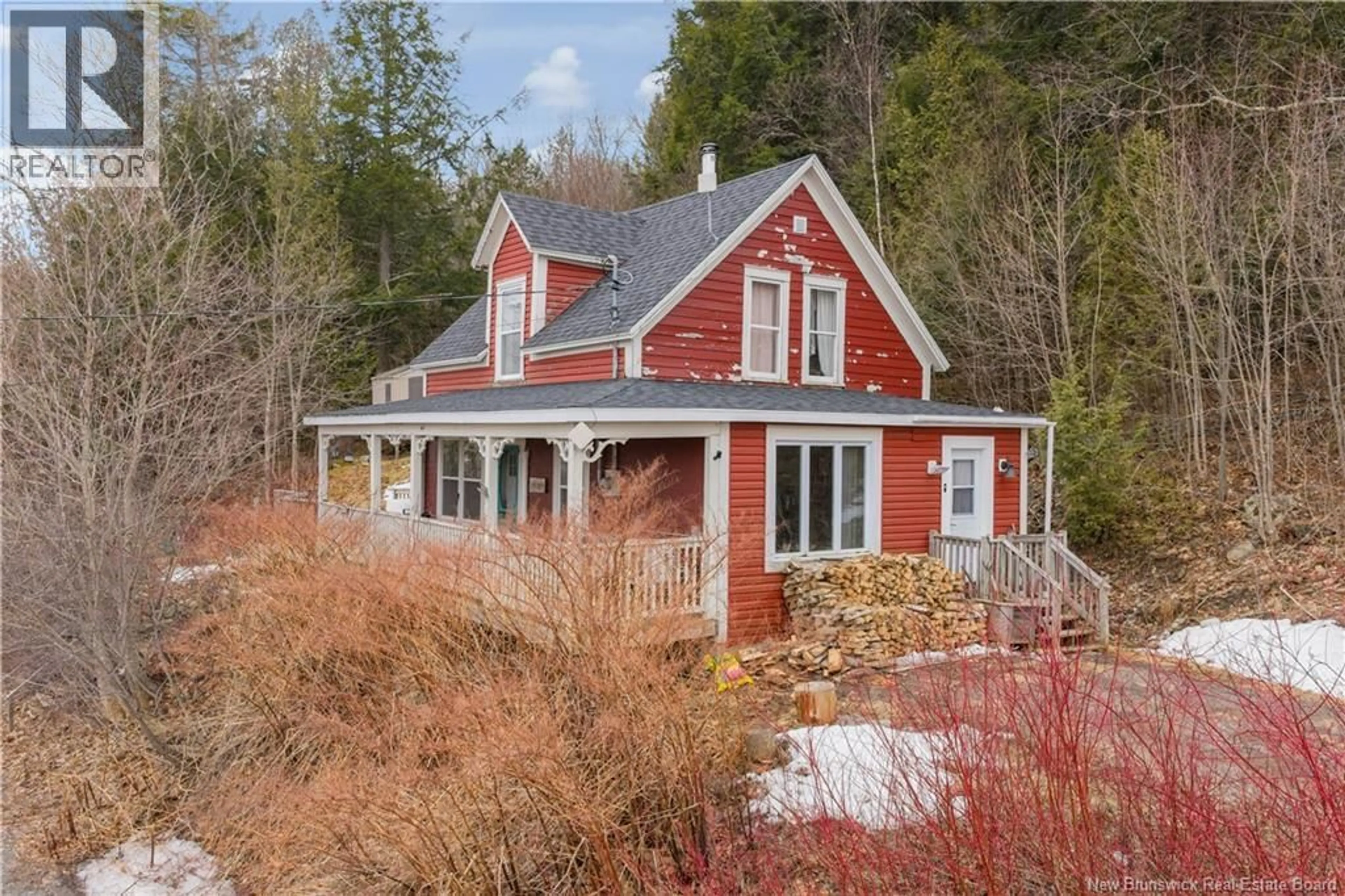 A pic from outside/outdoor area/front of a property/back of a property/a pic from drone, unknown for 5208 ROUTE 102, Hampstead New Brunswick E5M2B6