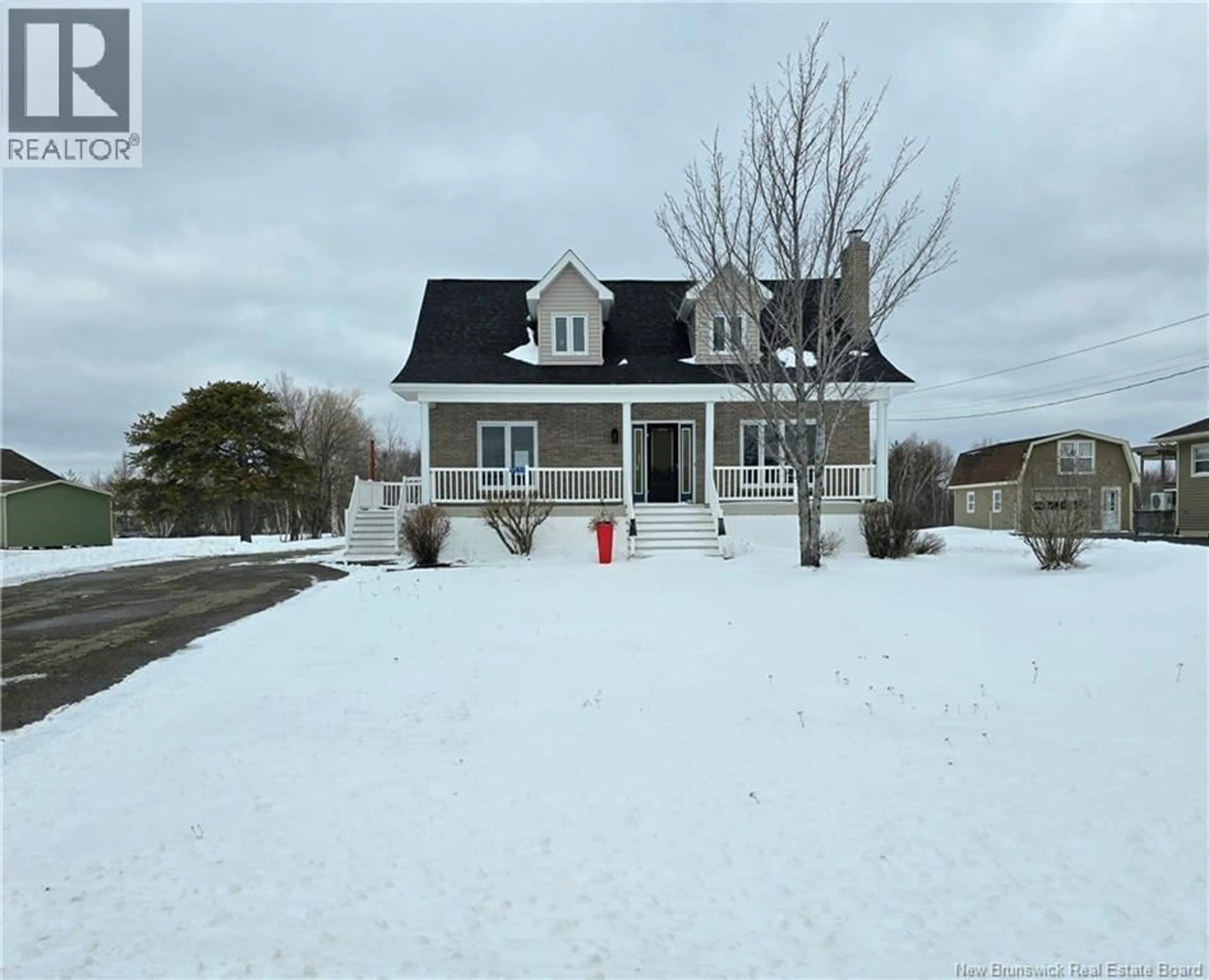 A pic from outside/outdoor area/front of a property/back of a property/a pic from drone, street for 5551 ROUTE 11, Brantville New Brunswick E9H1W3