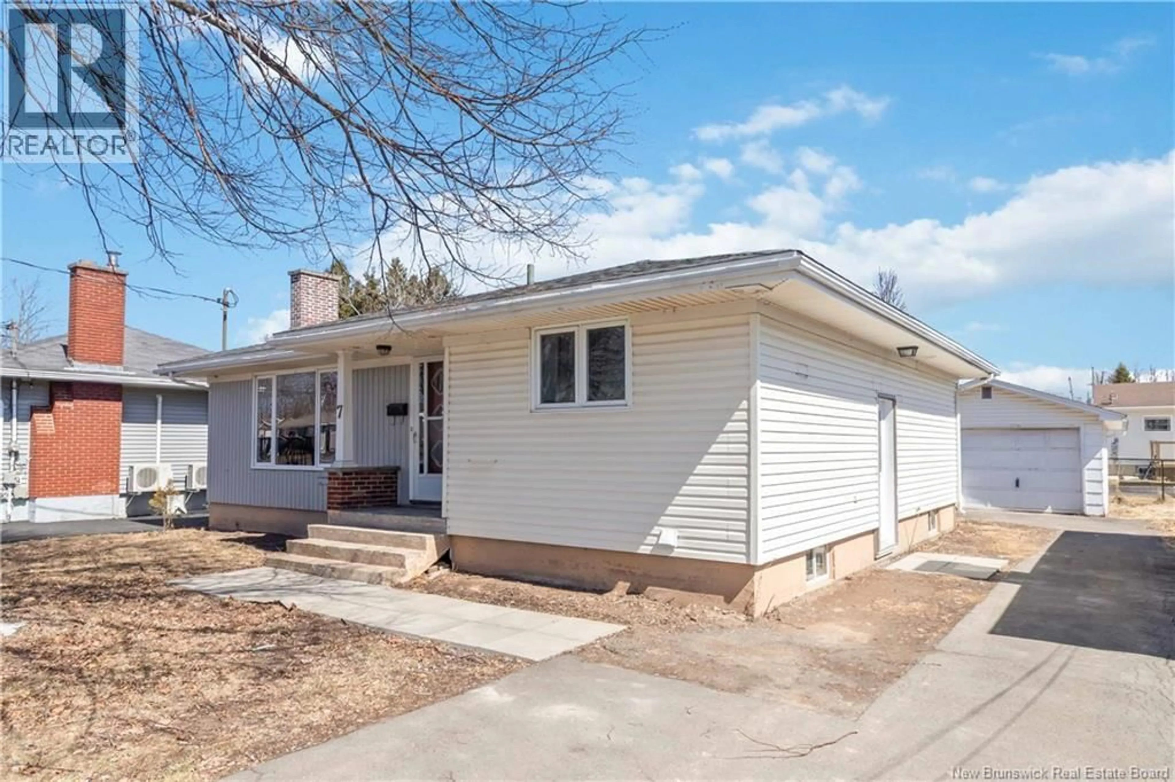 Home with vinyl exterior material, street for 7 FRIER STREET, Moncton New Brunswick E1A4L7