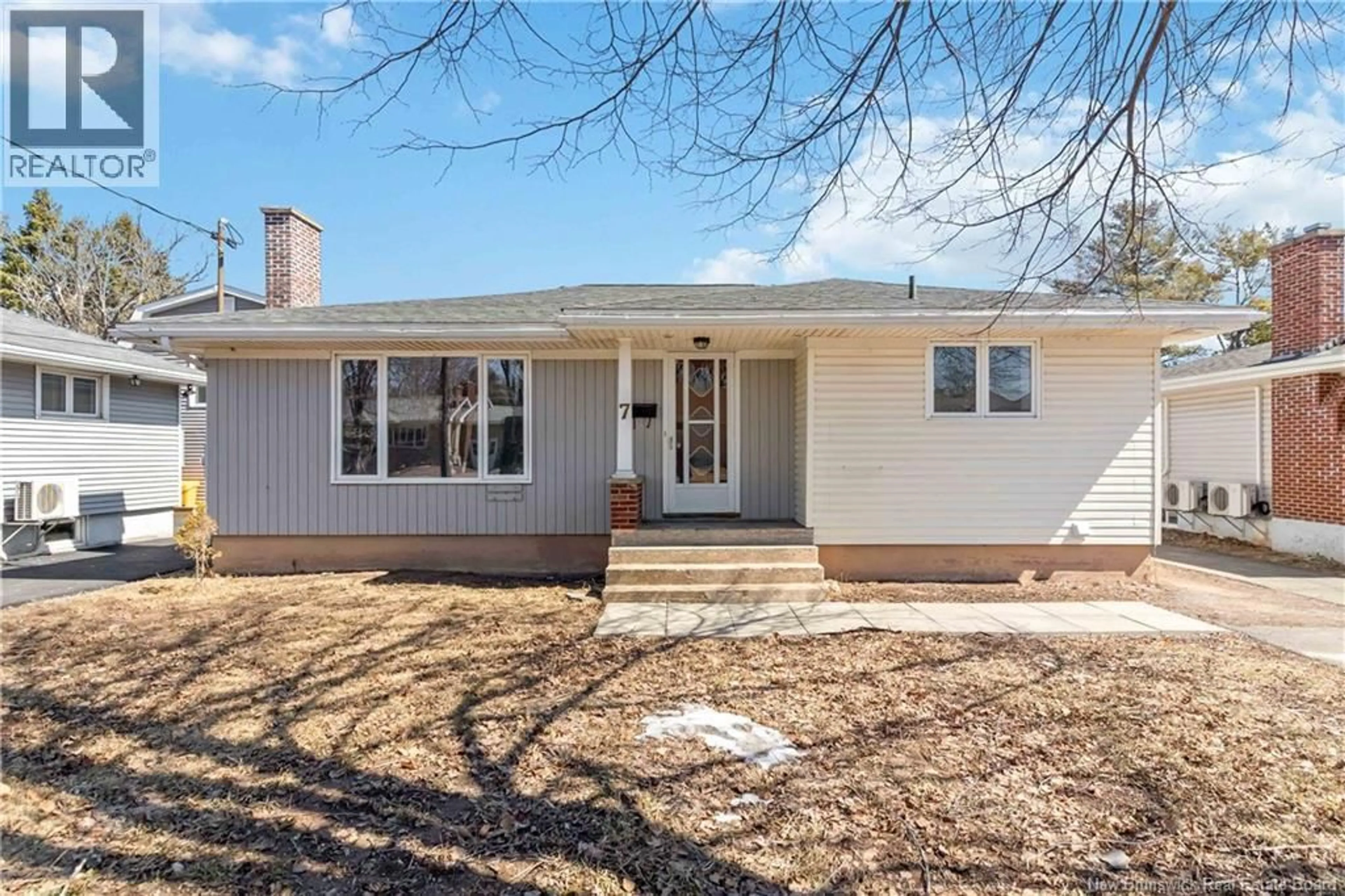 Home with vinyl exterior material, street for 7 FRIER STREET, Moncton New Brunswick E1A4L7