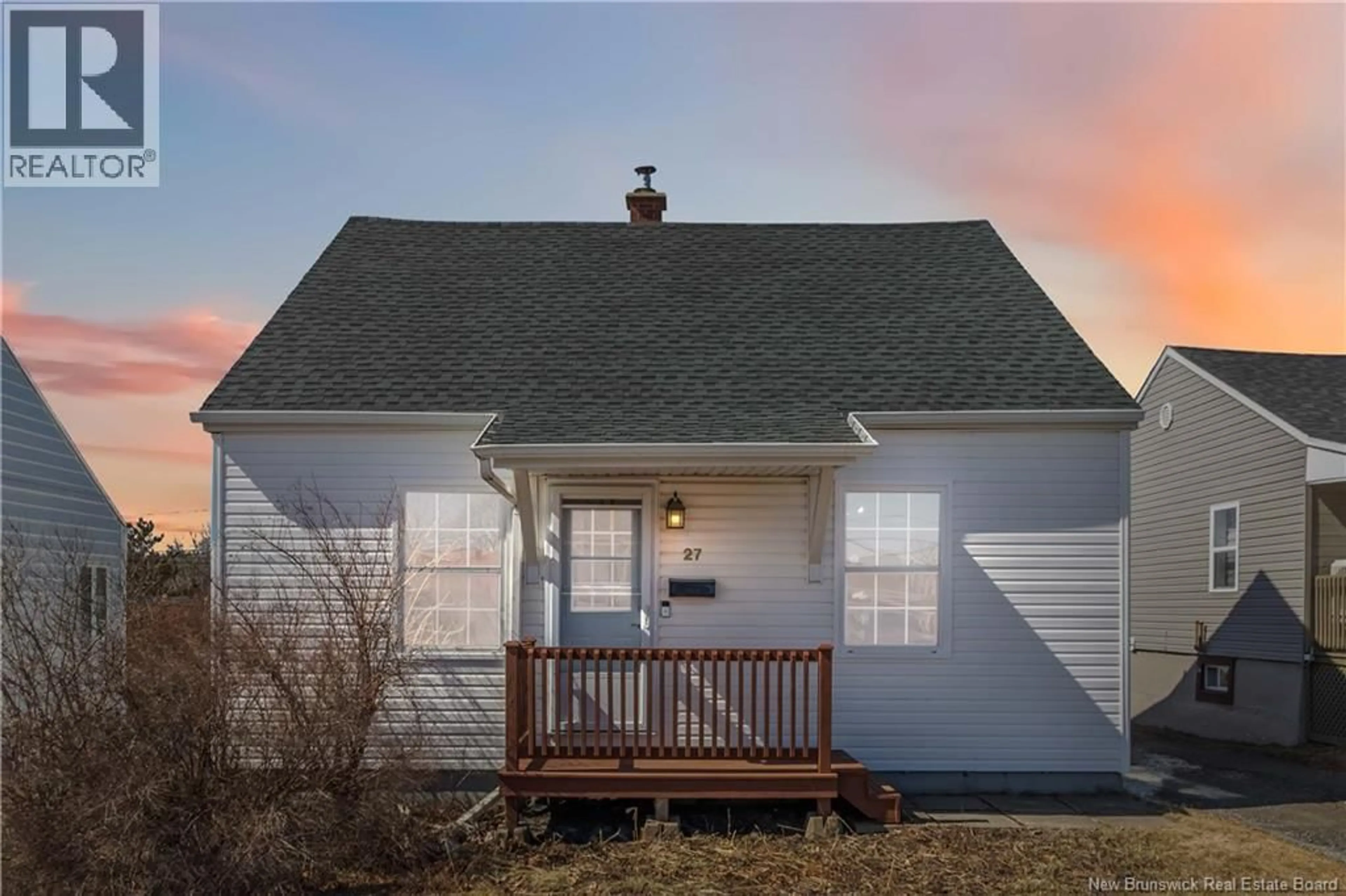 Home with vinyl exterior material, street for 27 AIRPORT STREET, Dieppe New Brunswick E1A2G1