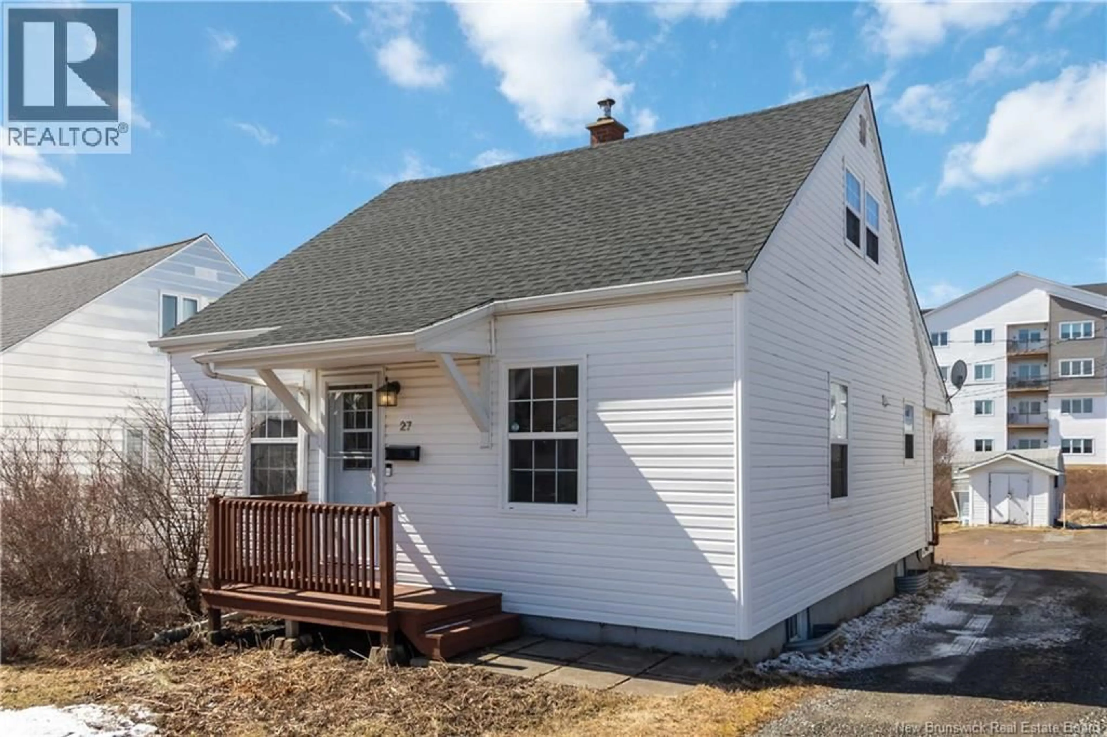 Home with vinyl exterior material, street for 27 AIRPORT STREET, Dieppe New Brunswick E1A2G1