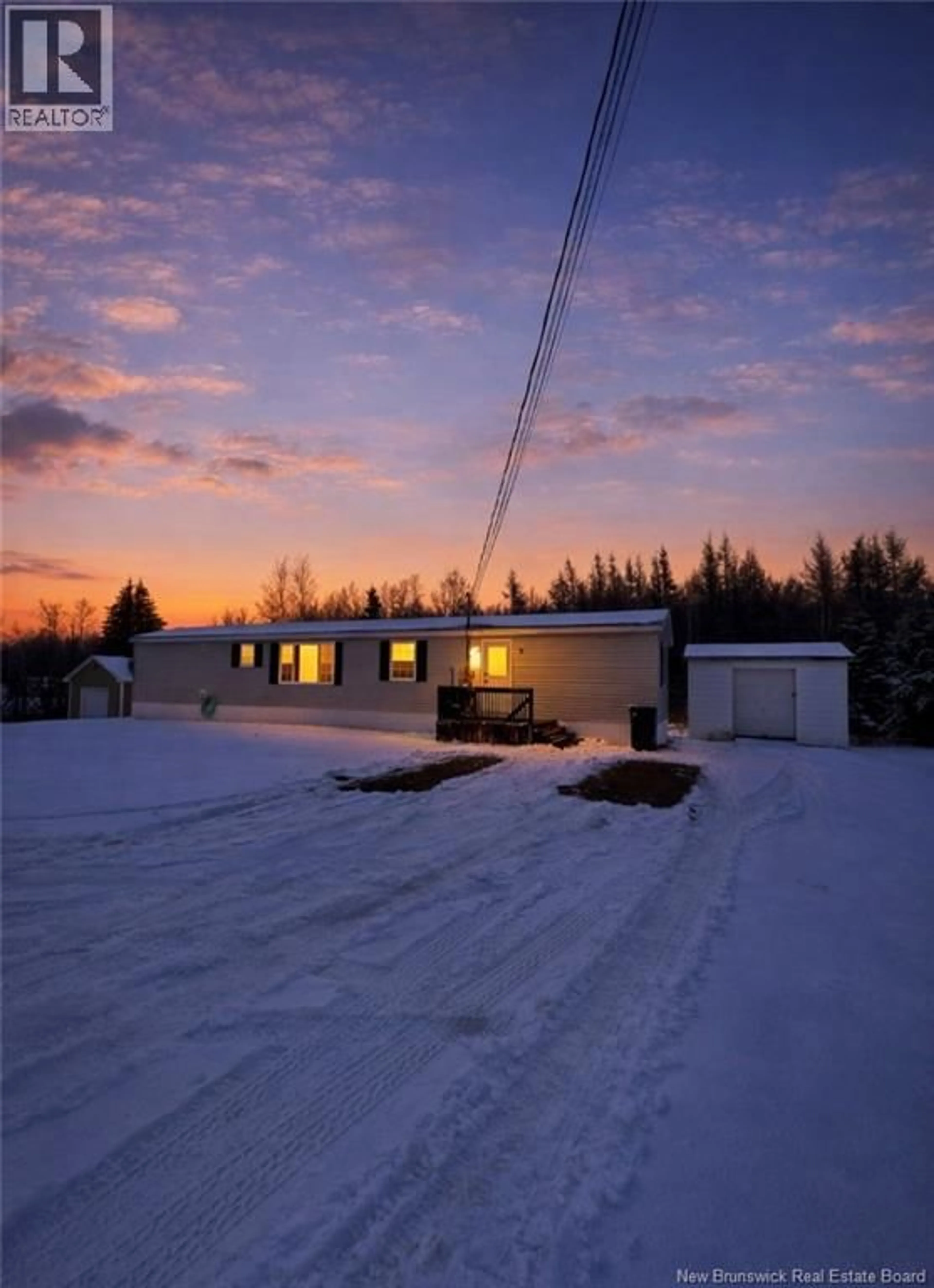 A pic from outside/outdoor area/front of a property/back of a property/a pic from drone, unknown for 3091 ROUTE 115, Notre-Dame New Brunswick E4V2C3