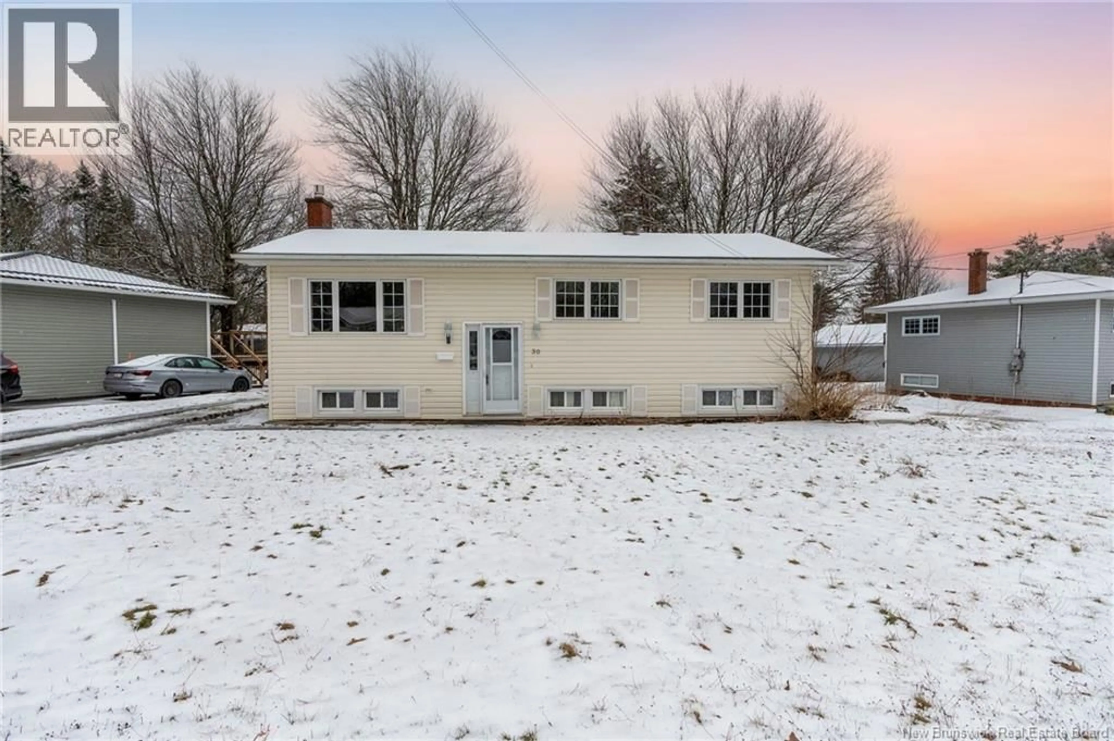 Home with vinyl exterior material, street for 30 KILLARNEY ROAD, Riverview New Brunswick E1B2Z5