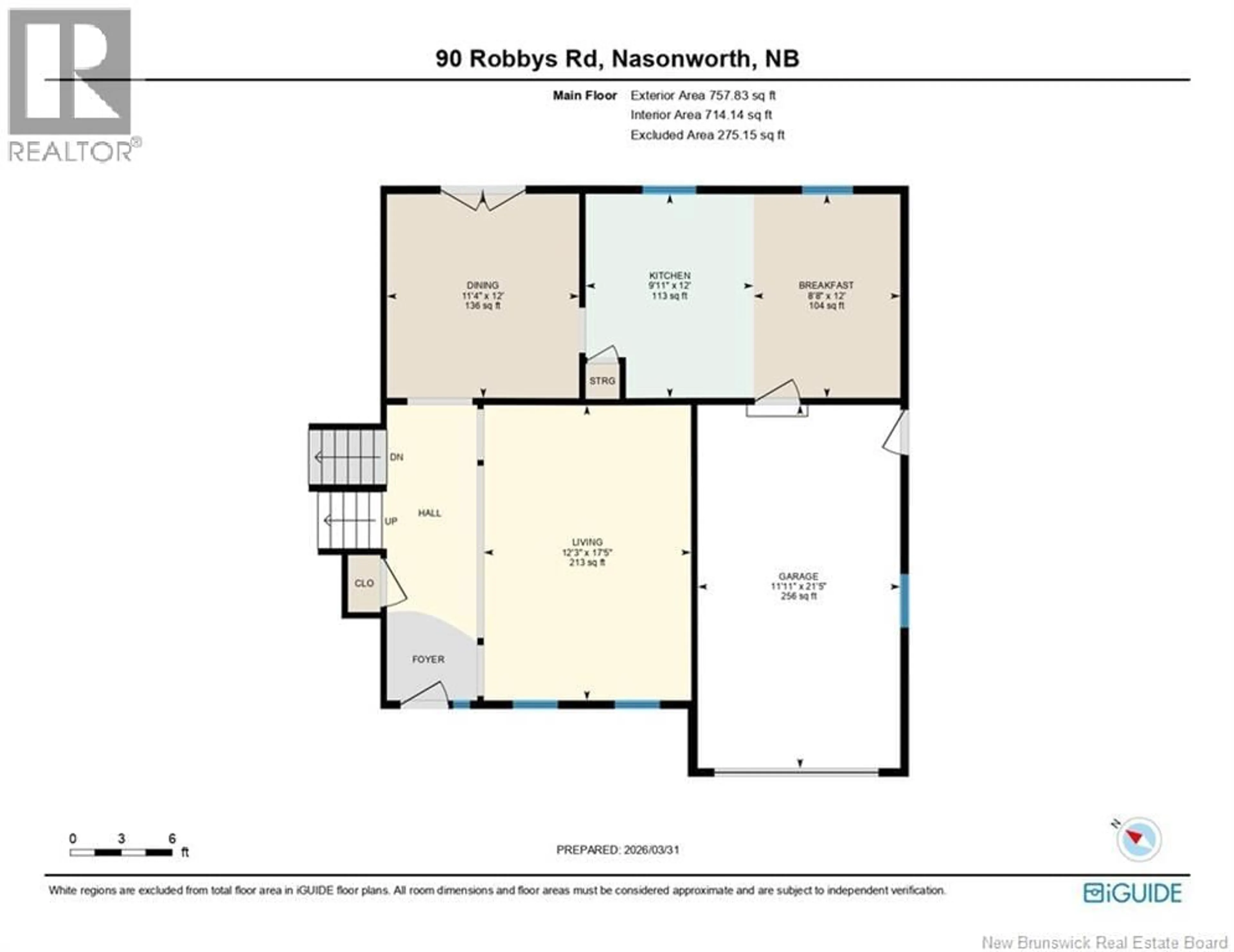 Floor plan for 90 ROBBY'S ROAD, Nasonworth New Brunswick E3C1M2