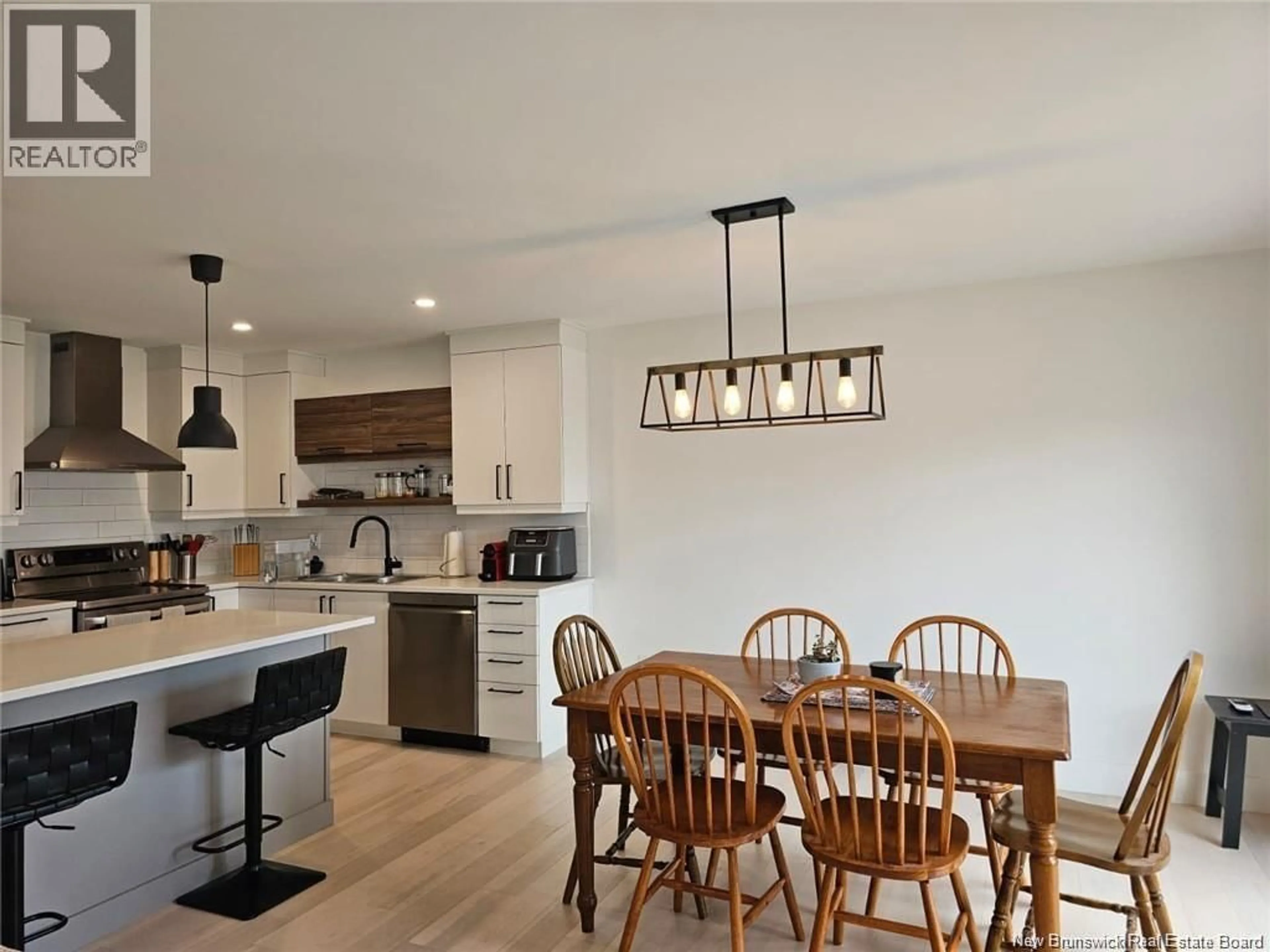 Open concept kitchen, wood/laminate floor for 3 BROOKLYN STREET, Moncton New Brunswick E1A7G4