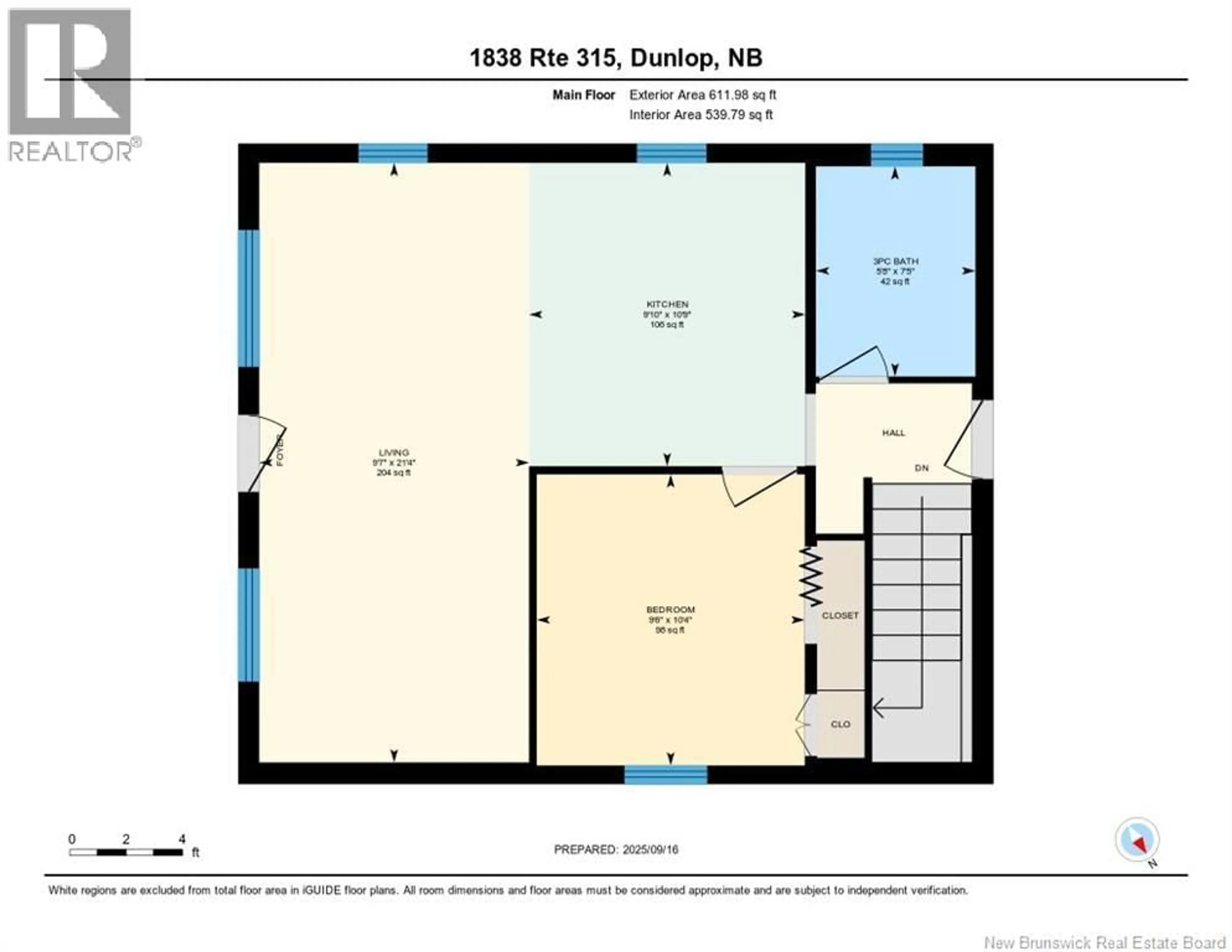 Floor plan for 1838 ROUTE 315, Dunlop New Brunswick E8K2P3