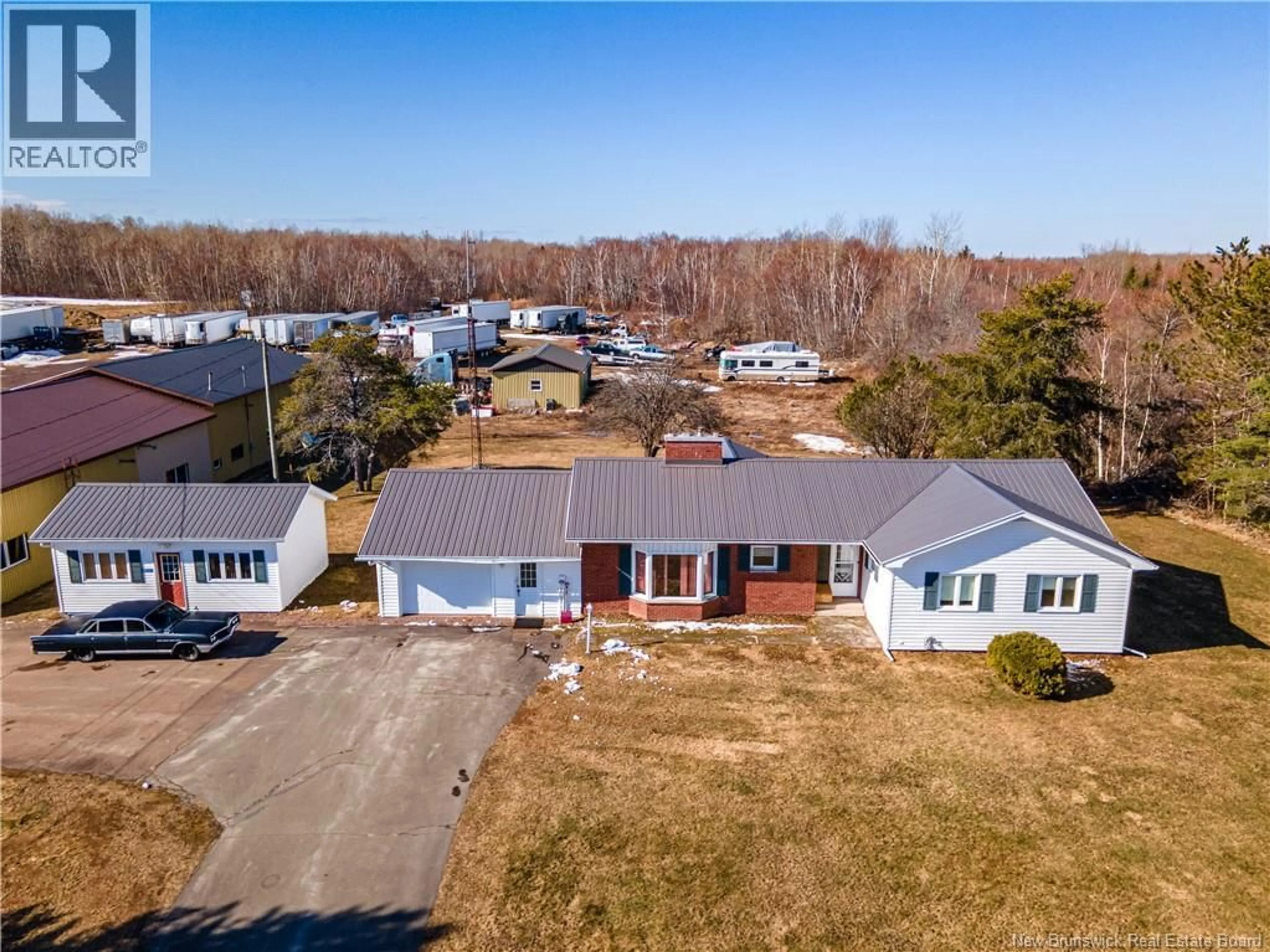 A pic from outside/outdoor area/front of a property/back of a property/a pic from drone, water/lake/river/ocean view for 5049 ROUTE 15, Botsford New Brunswick E4N2L3