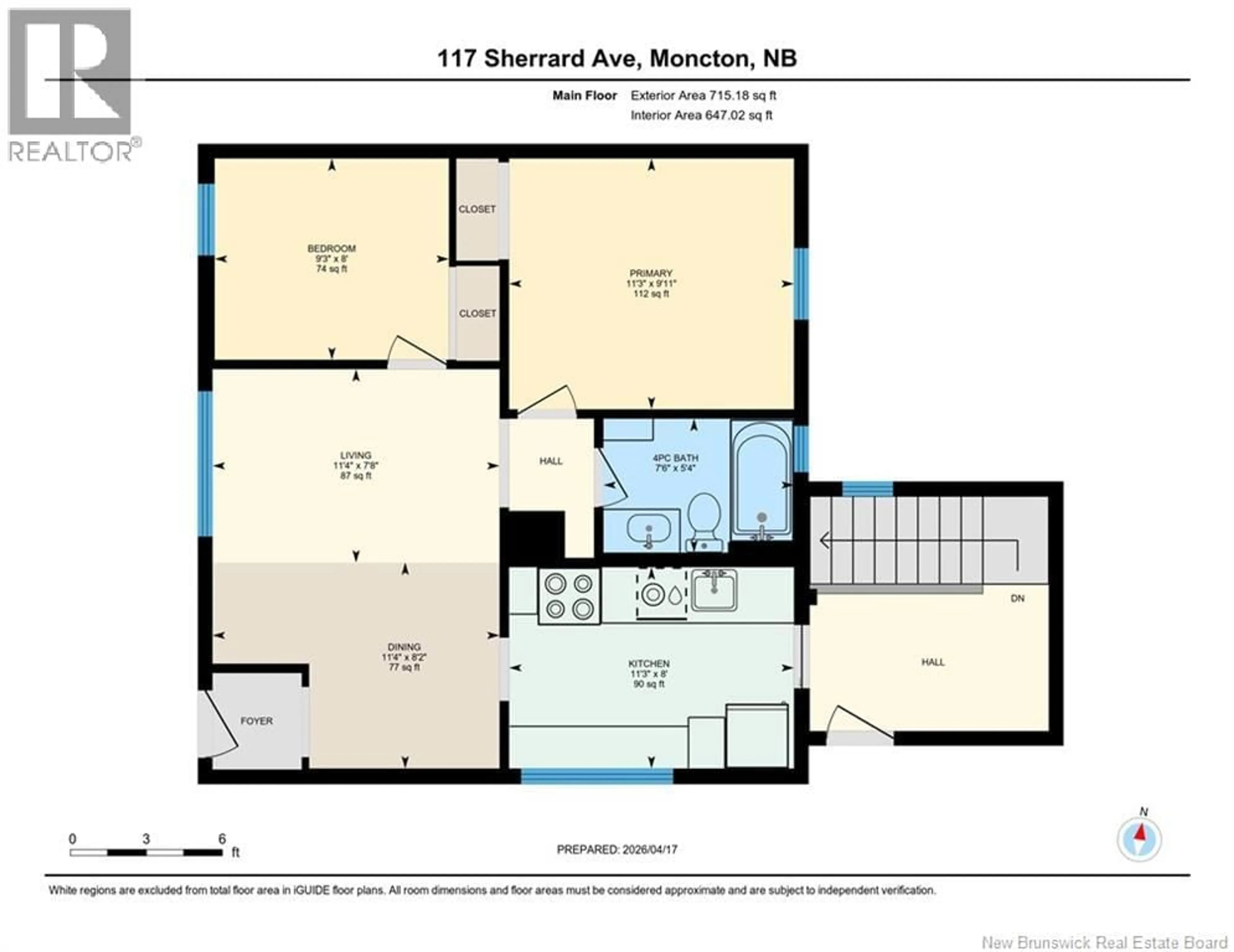 Floor plan for 117 SHERRARD AVENUE, Moncton New Brunswick E1C3K3