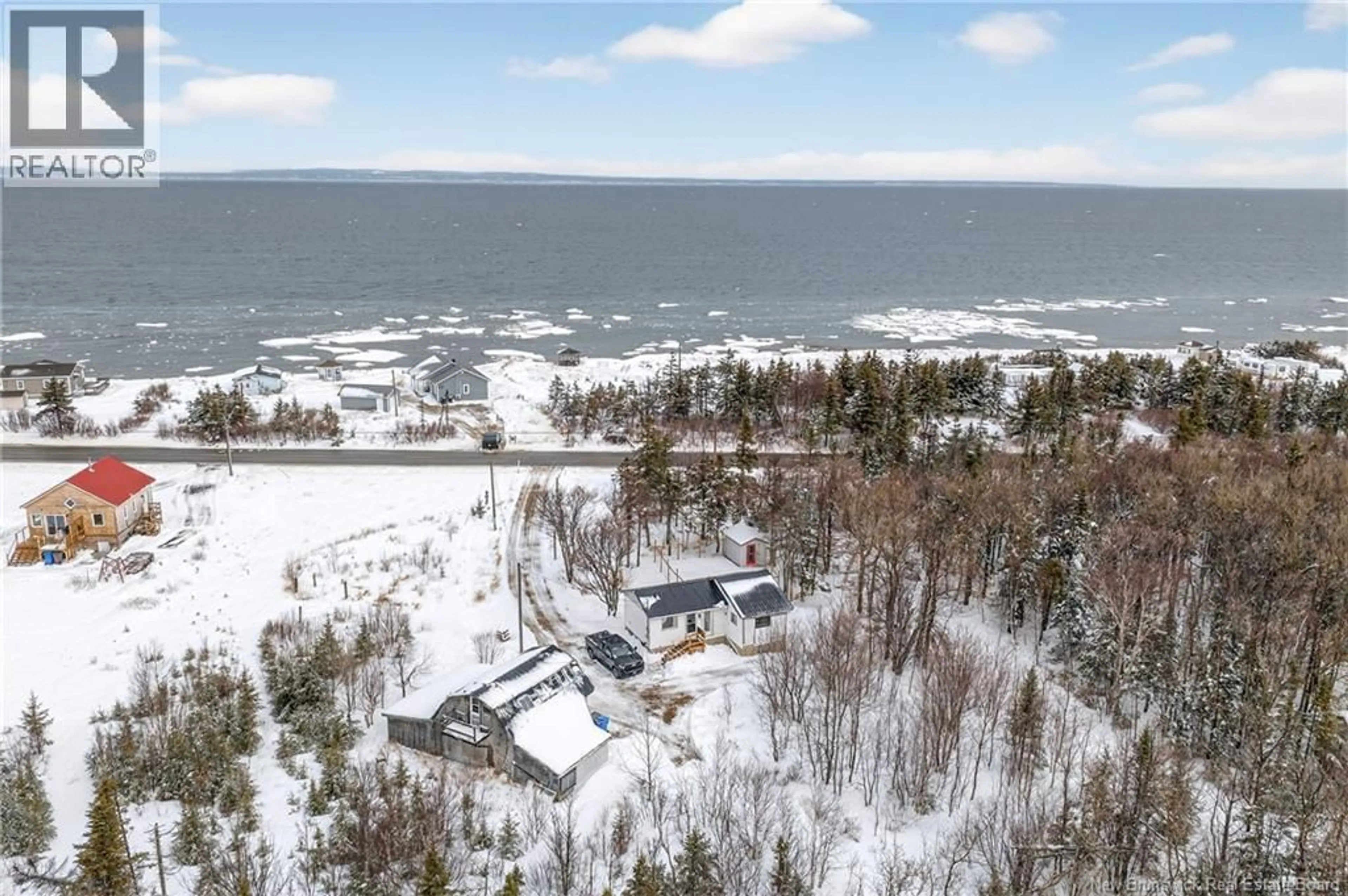 A pic from outside/outdoor area/front of a property/back of a property/a pic from drone, water/lake/river/ocean view for 1394 DEGRACE STREET, Maisonnette New Brunswick E8N2J4