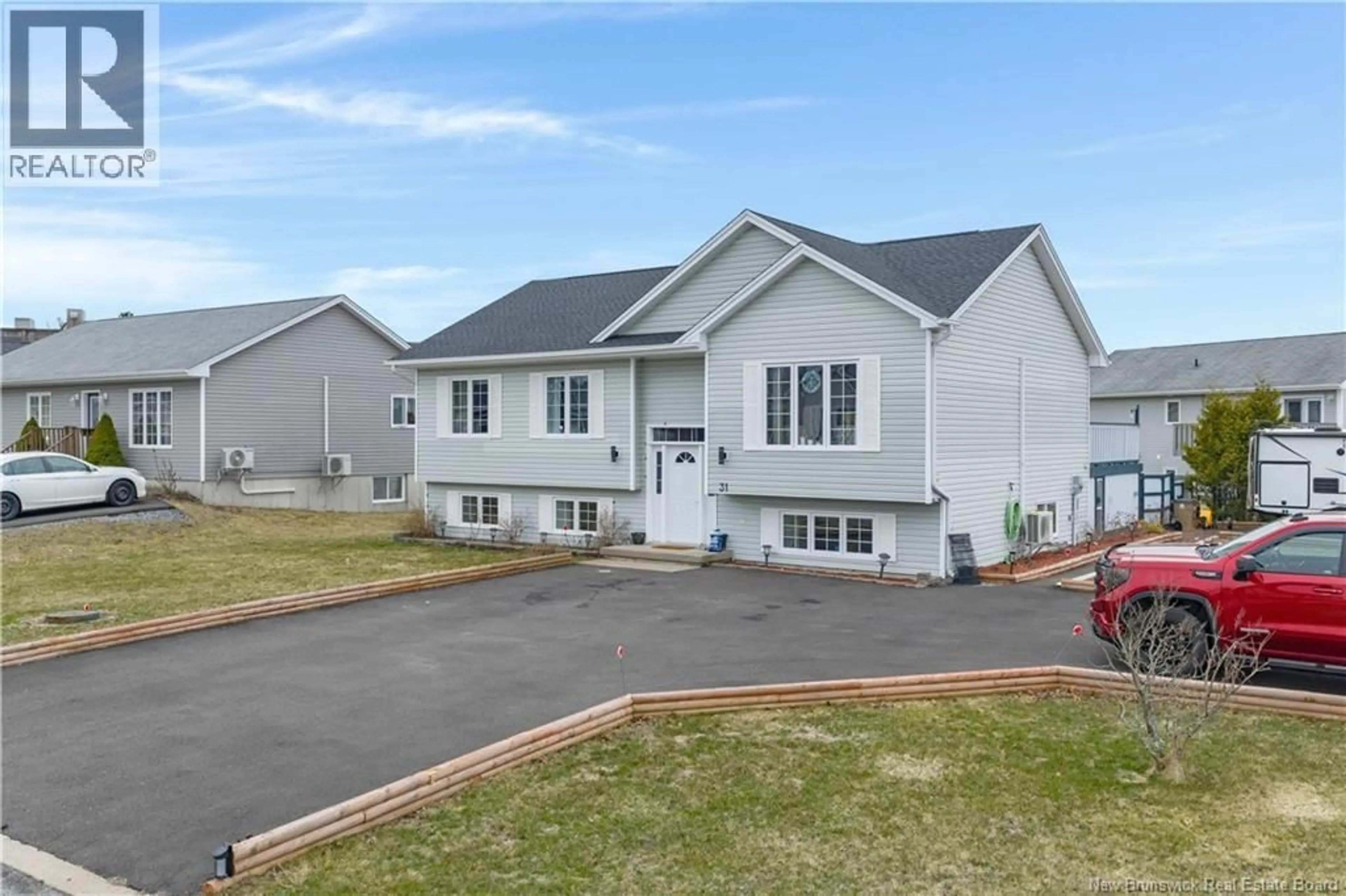 Home with vinyl exterior material, street for 31 SIGMA STREET, Saint John New Brunswick B2J0B6