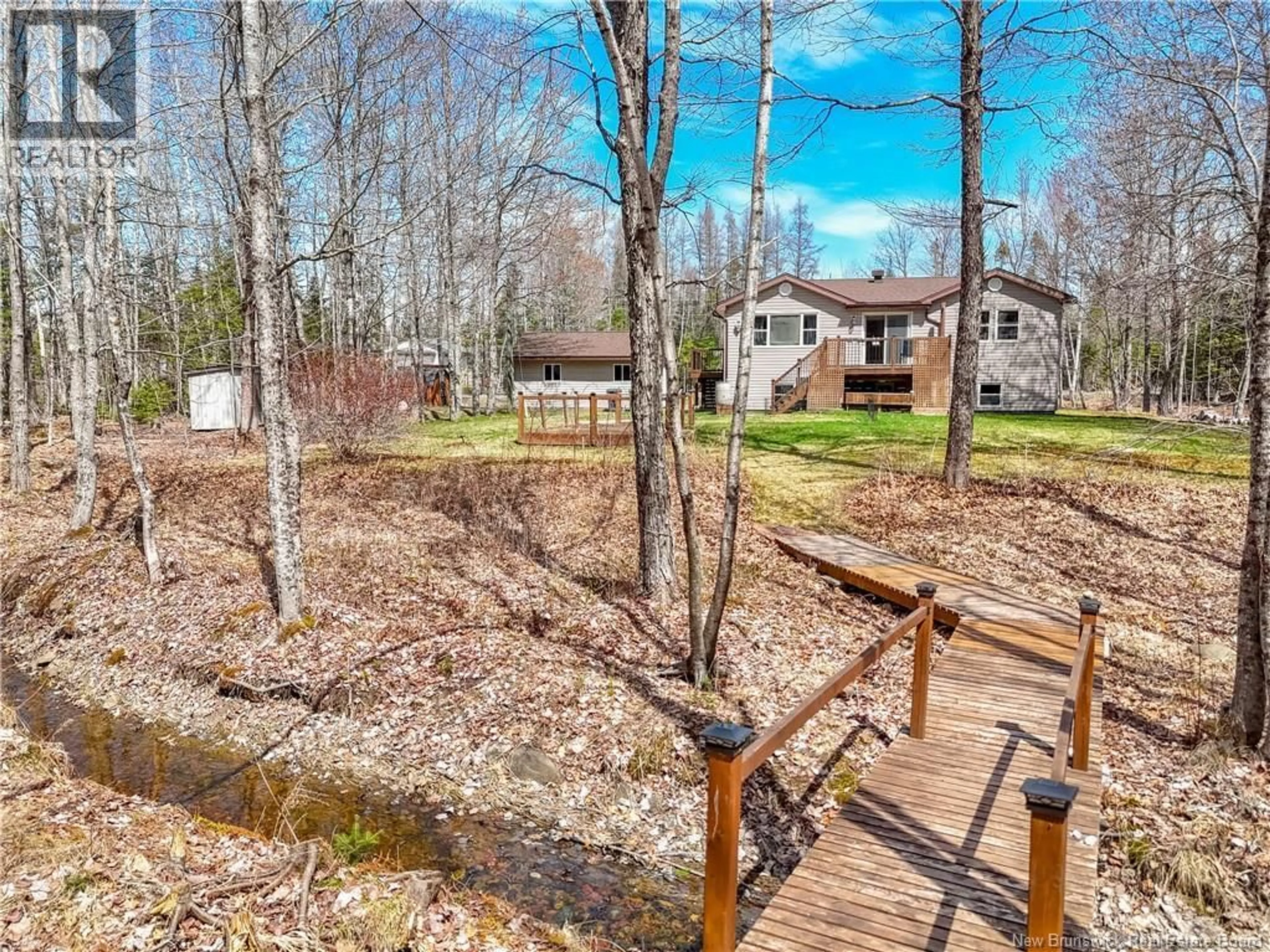 A pic from outside/outdoor area/front of a property/back of a property/a pic from drone, forest/trees view for 159 SMITH ROAD, Waterville New Brunswick E2V3V3