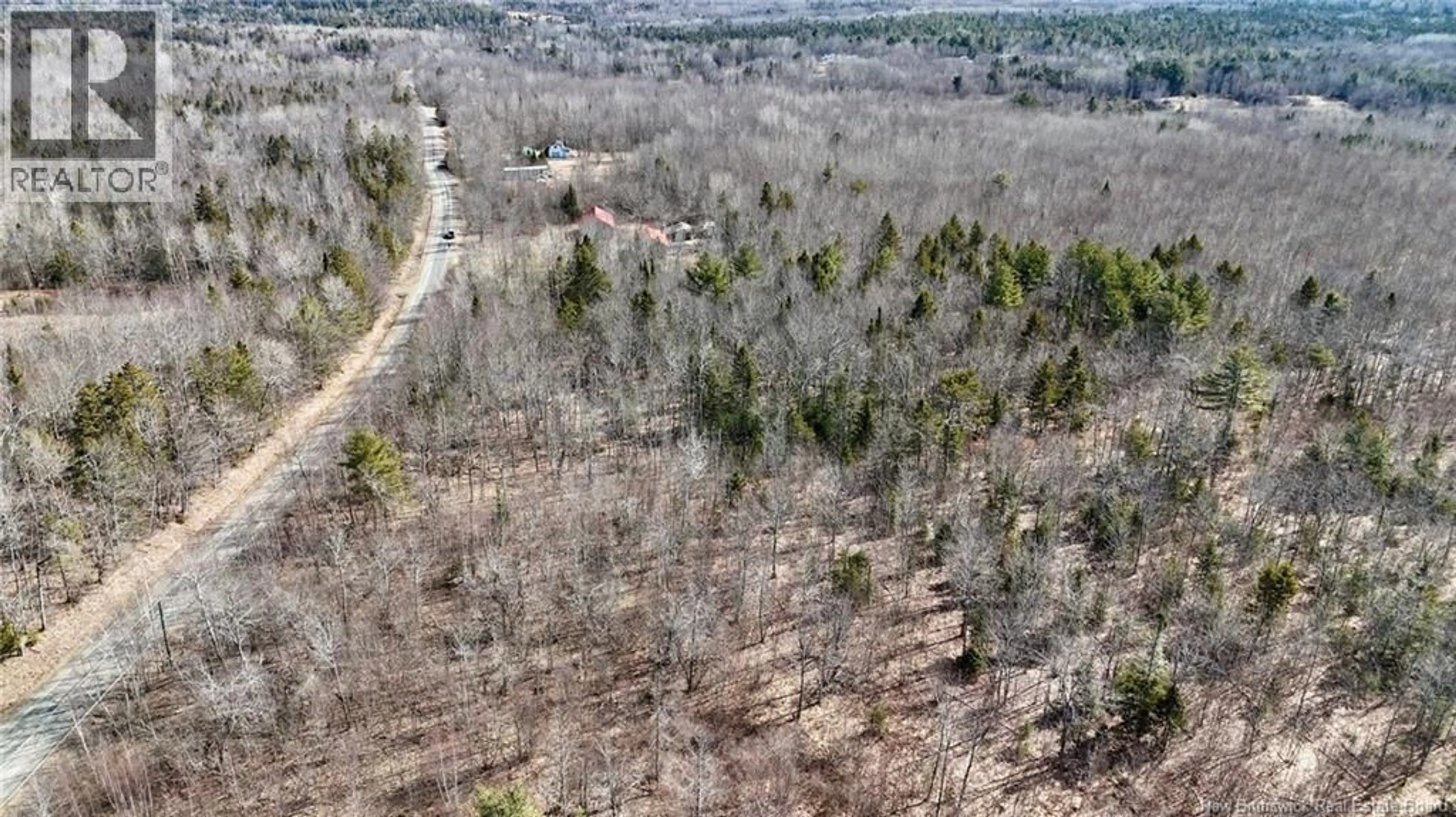 A pic from outside/outdoor area/front of a property/back of a property/a pic from drone, forest/trees view for 596 MOHANNES ROAD, St. Stephen New Brunswick E3L5V4