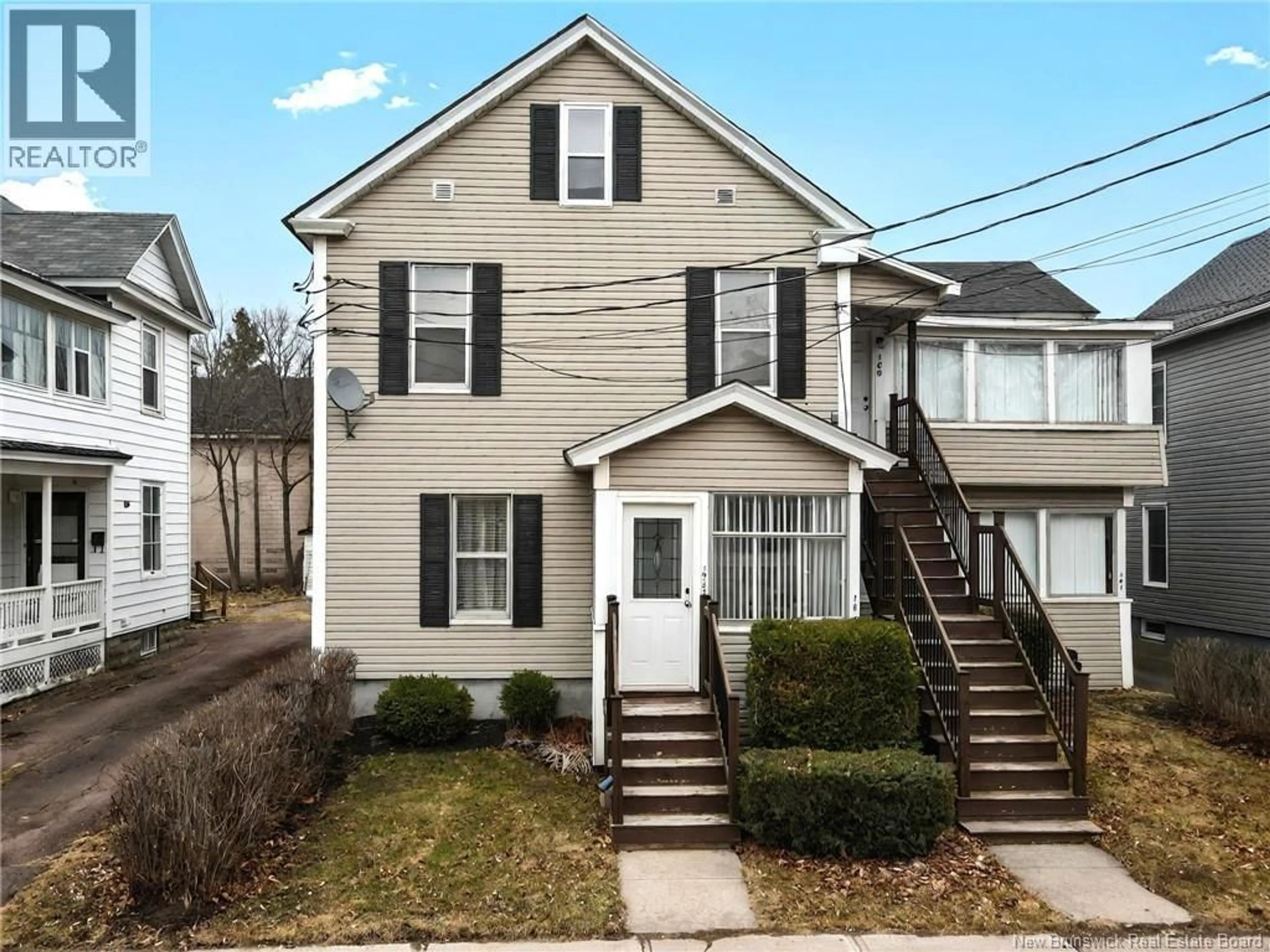 Home with vinyl exterior material, street for 189-191-193 ARCHIBALD STREET, Moncton New Brunswick E1C5J8