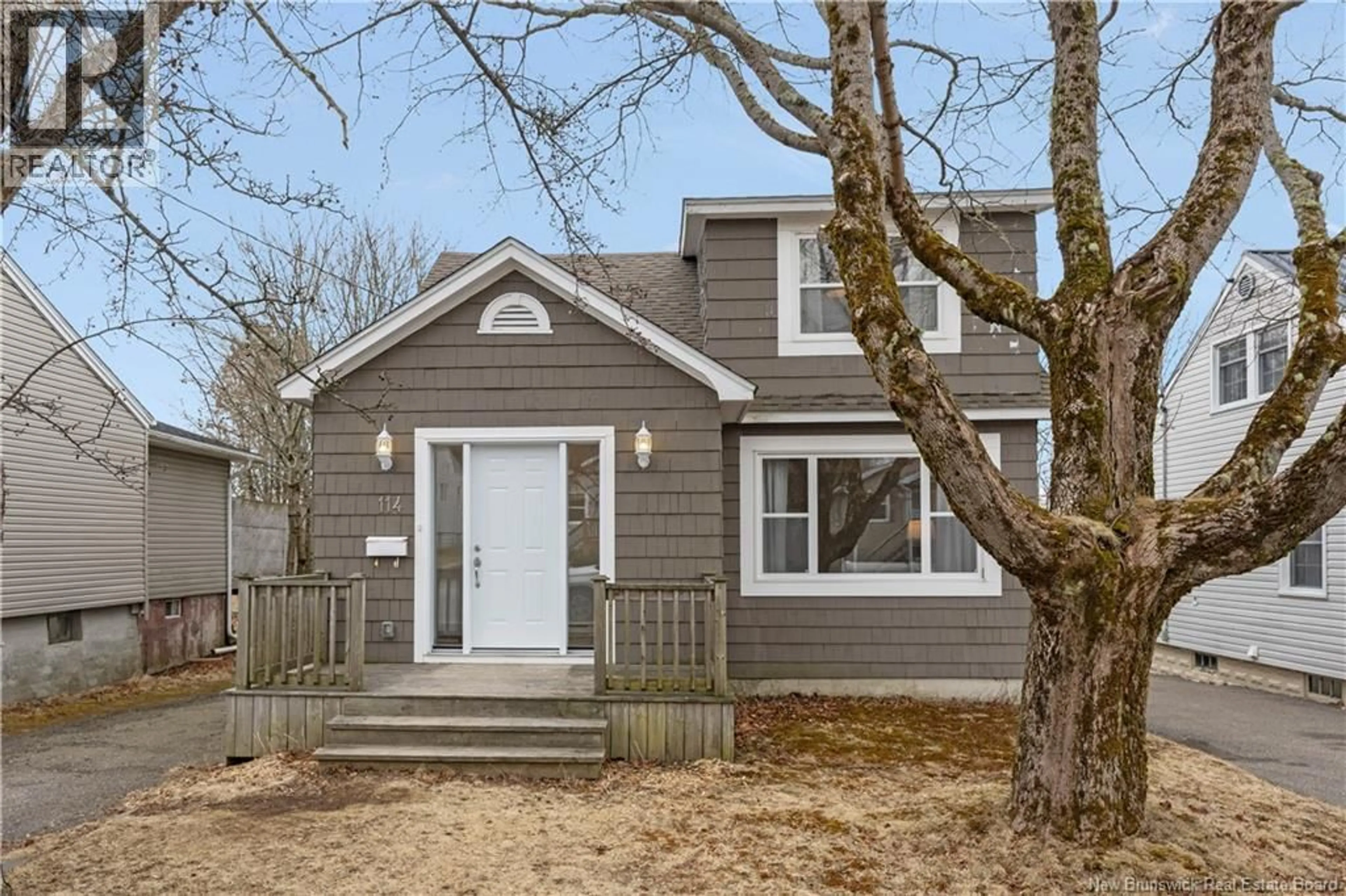 Home with vinyl exterior material, street for 114 BELMONT STREET, Saint John New Brunswick E2J1K2