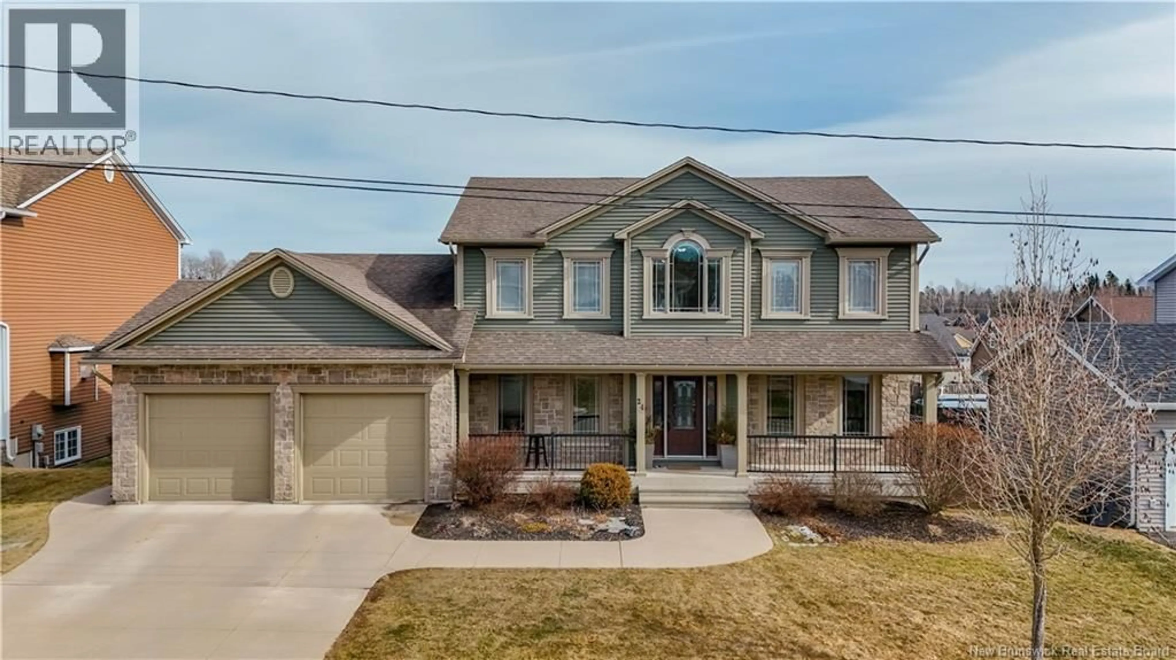 Home with brick exterior material, street for 24 SAVANNAH COURT, Fredericton New Brunswick E3G5M6