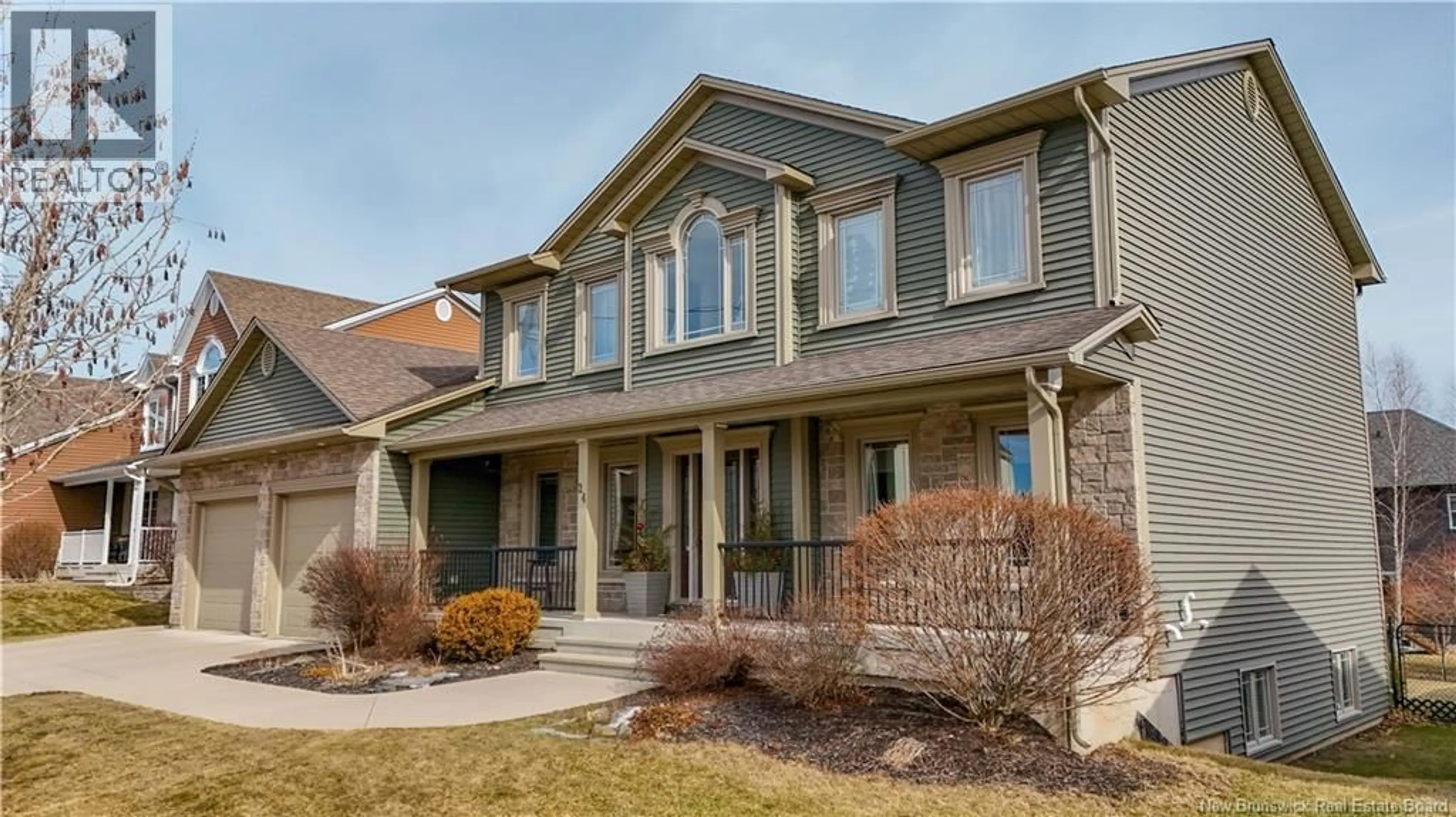 Home with brick exterior material, street for 24 SAVANNAH COURT, Fredericton New Brunswick E3G5M6