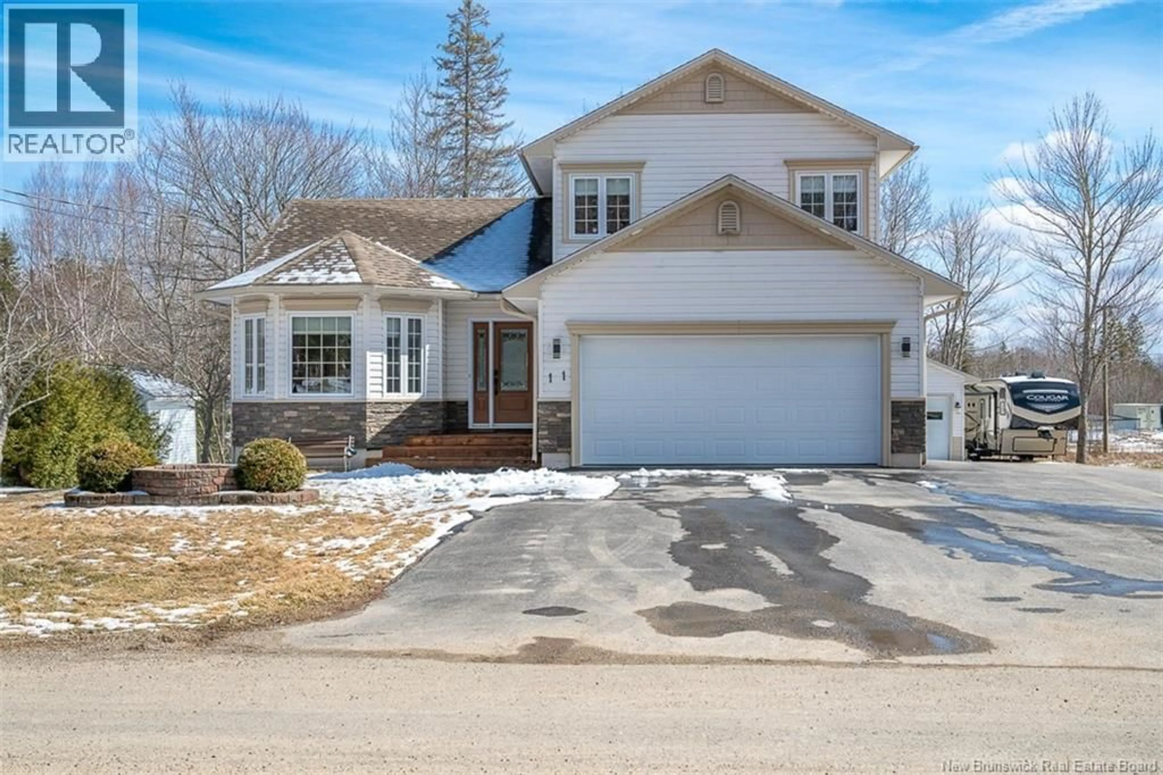 Home with vinyl exterior material, street for 11 WESTON STREET, New Maryland New Brunswick E3C1G6