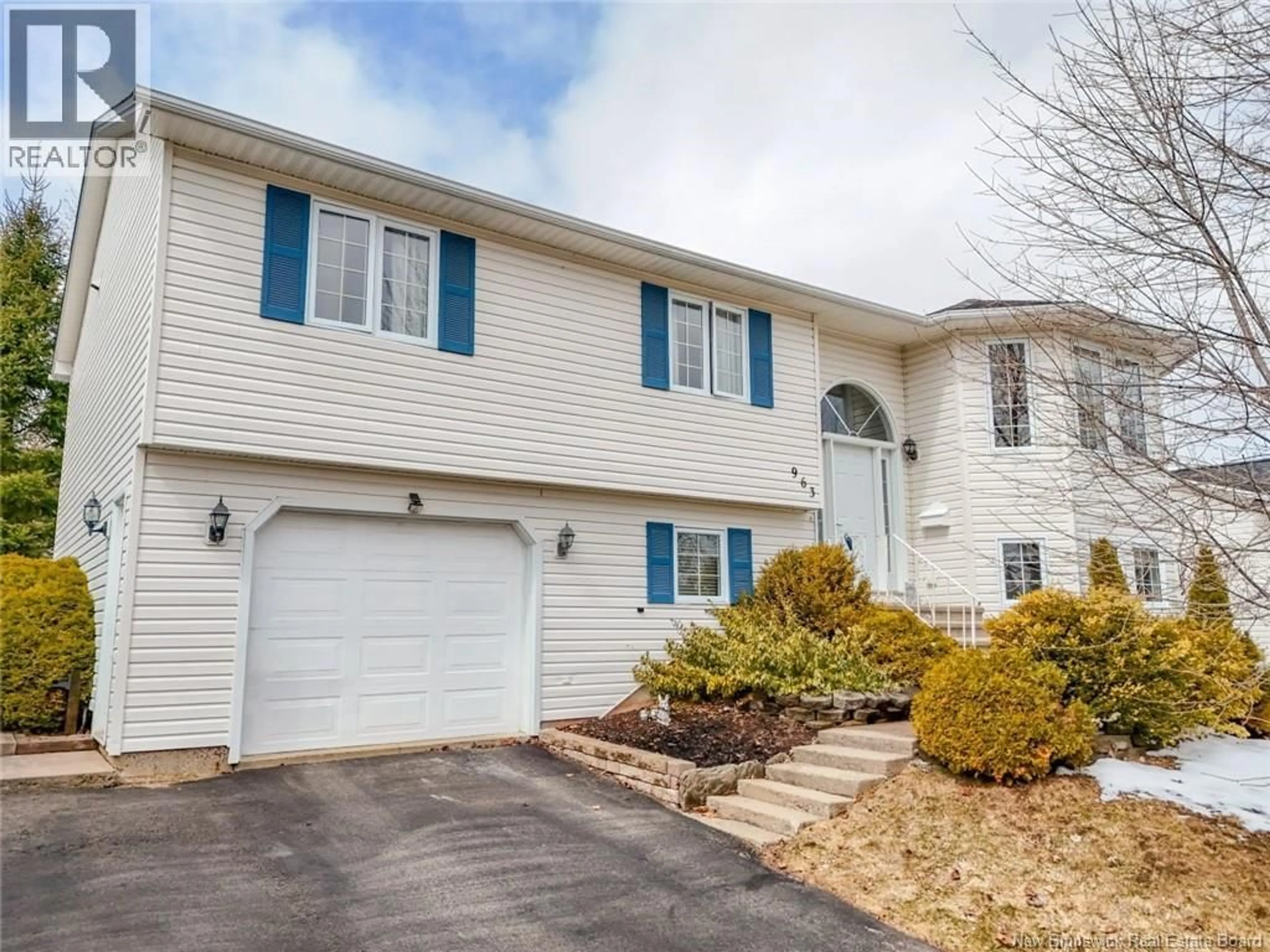 Home with vinyl exterior material, street for 963 FOREST HILL ROAD, Fredericton New Brunswick E3B7G6