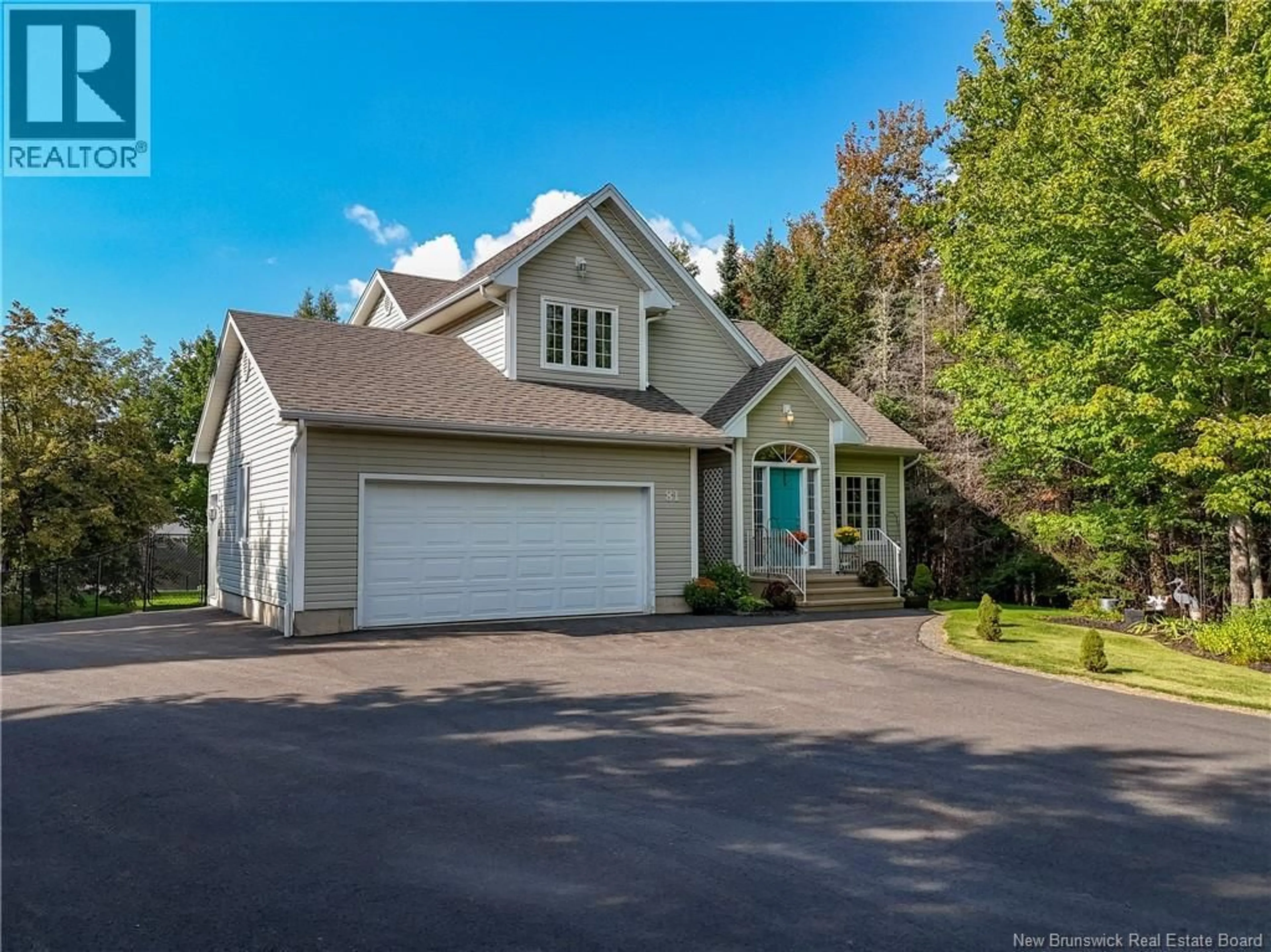 Home with vinyl exterior material, street for 81 KATIE AVENUE, Douglas New Brunswick E3G9K7