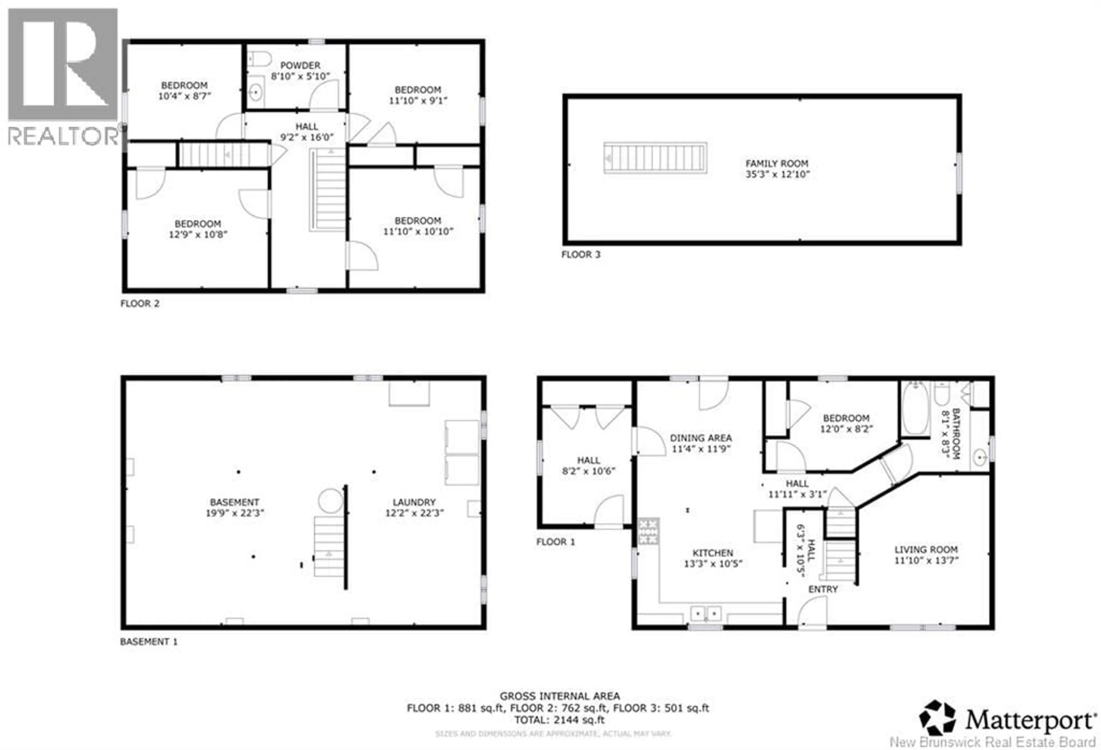 Floor plan for 158 JOHNSTON POINT ROAD, Johnston Point New Brunswick E4M1P8
