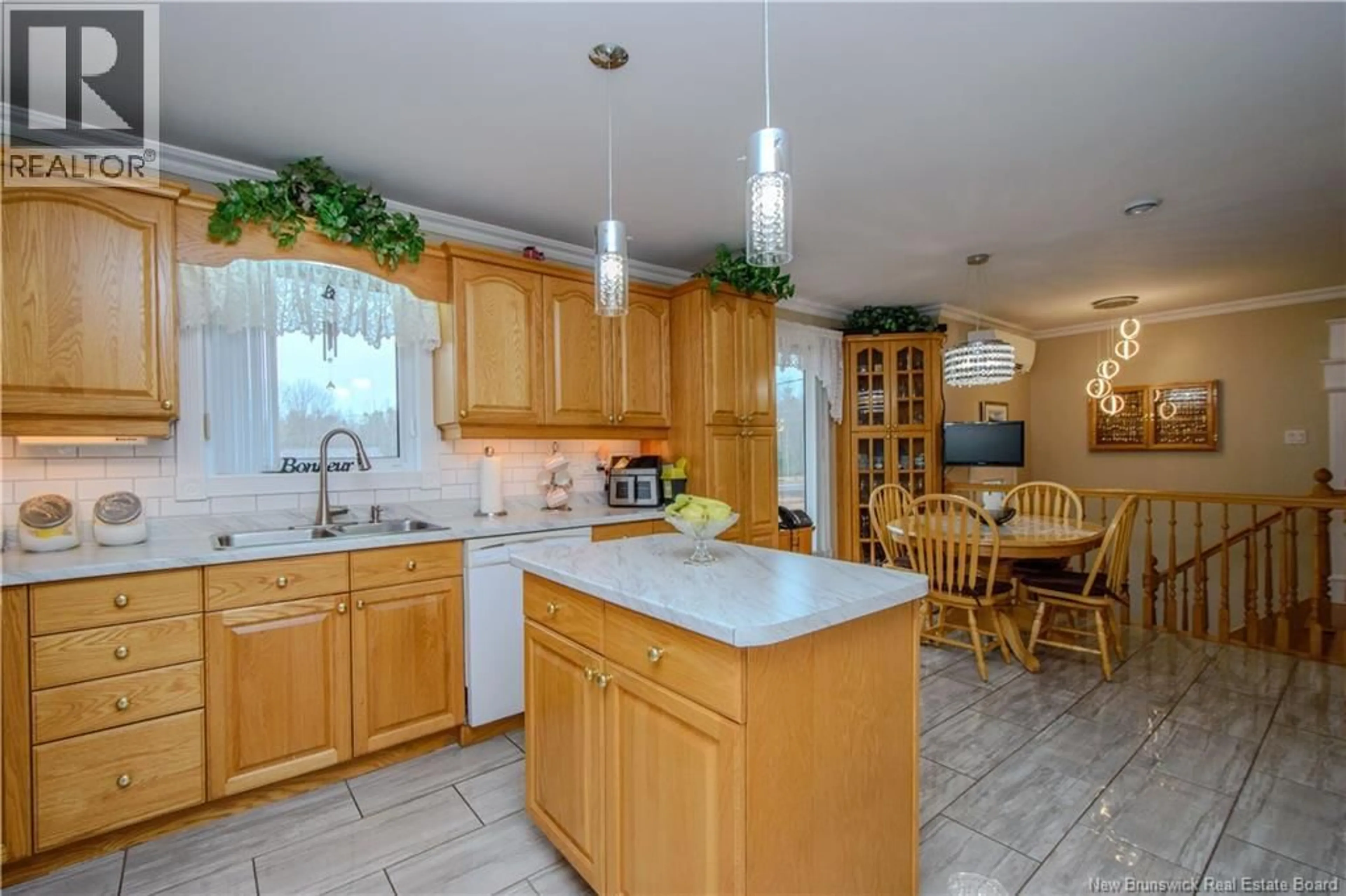 Open concept kitchen, ceramic/tile floor for 5684 ROUTE 134, Despres Village New Brunswick E4S5G8
