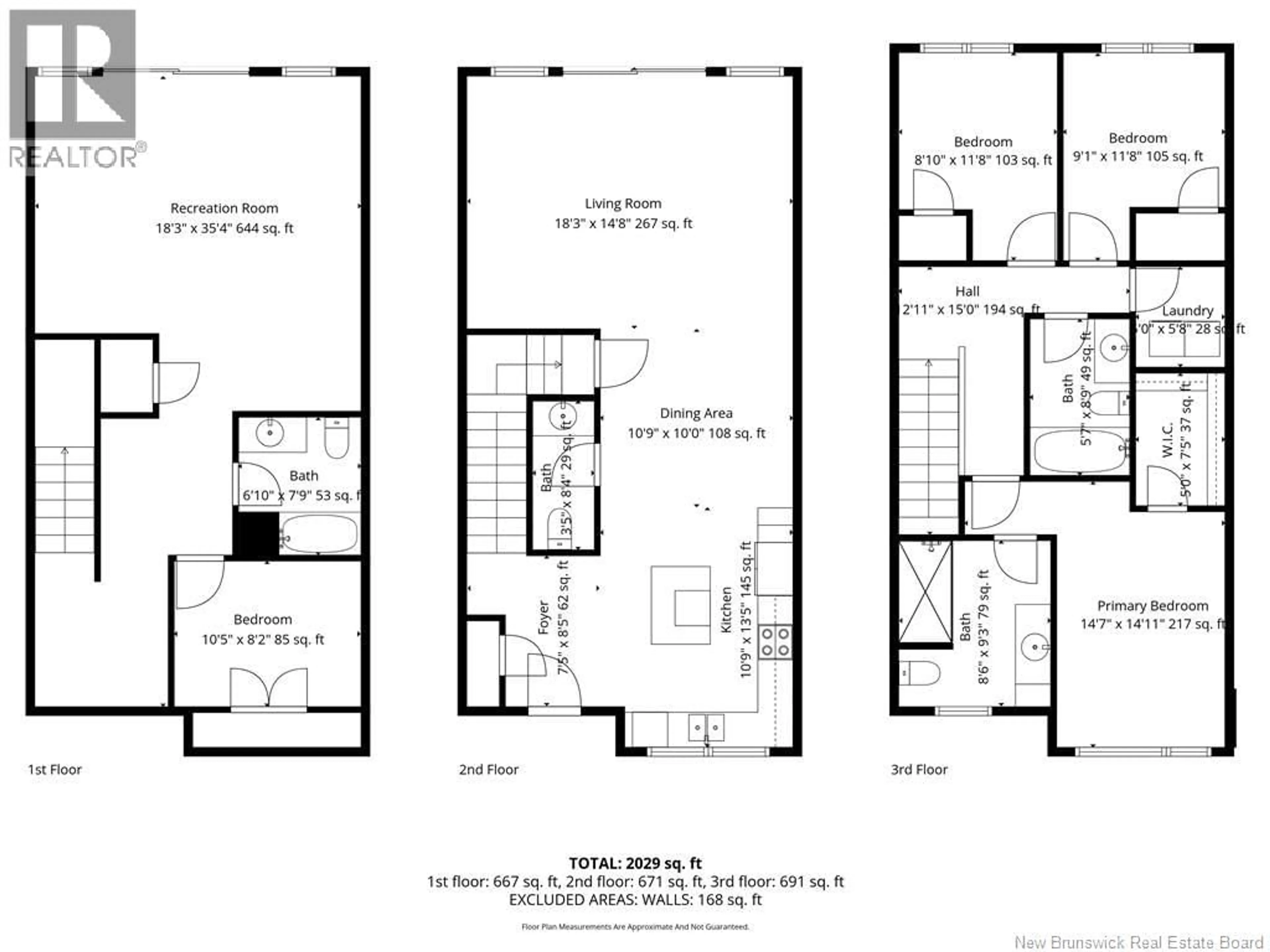 Floor plan for 193 ERNEST STREET, Dieppe New Brunswick E1A4T3