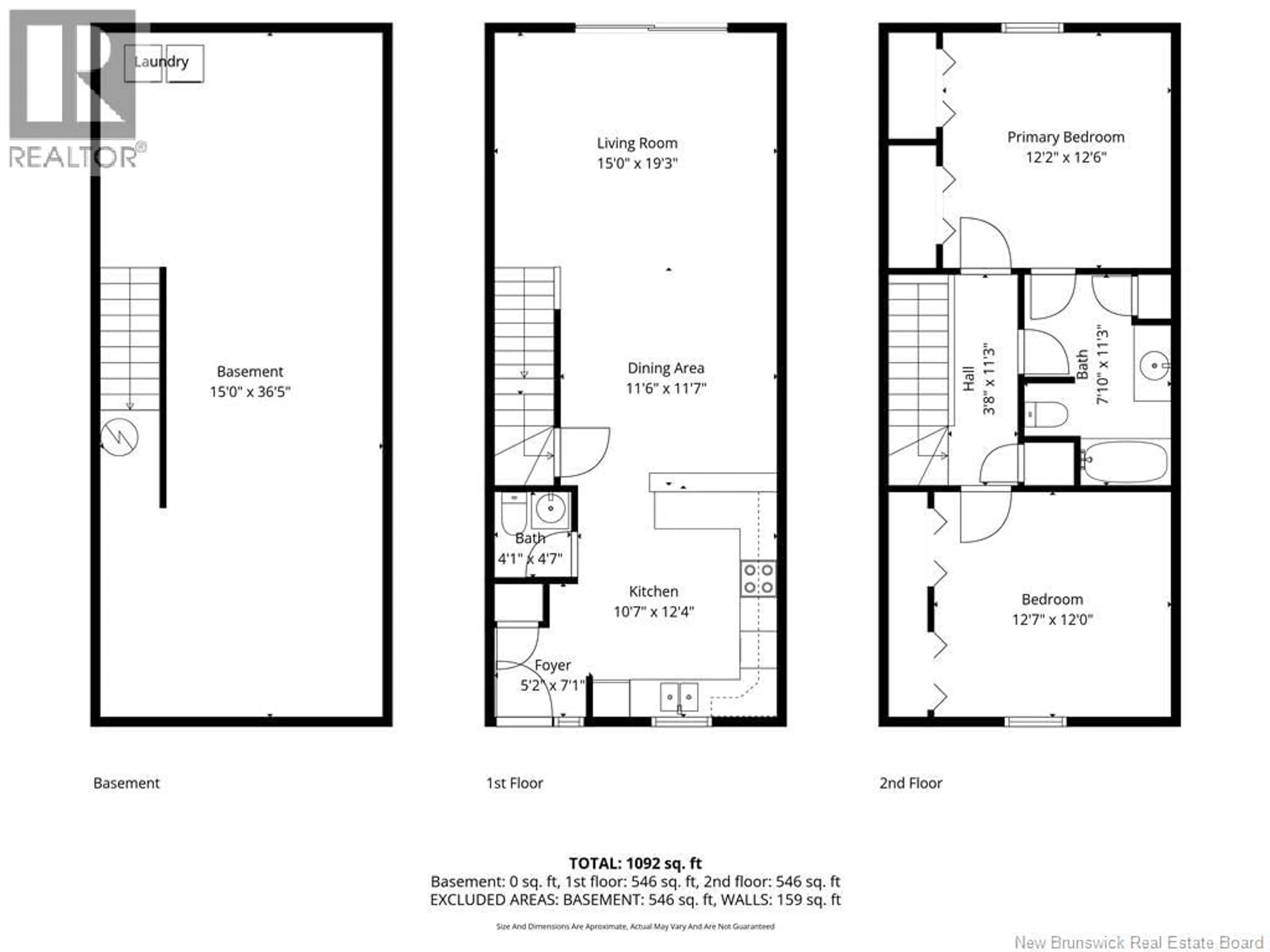 Floor plan for 15 - 354 AMIRAULT, Dieppe New Brunswick E1A1G3