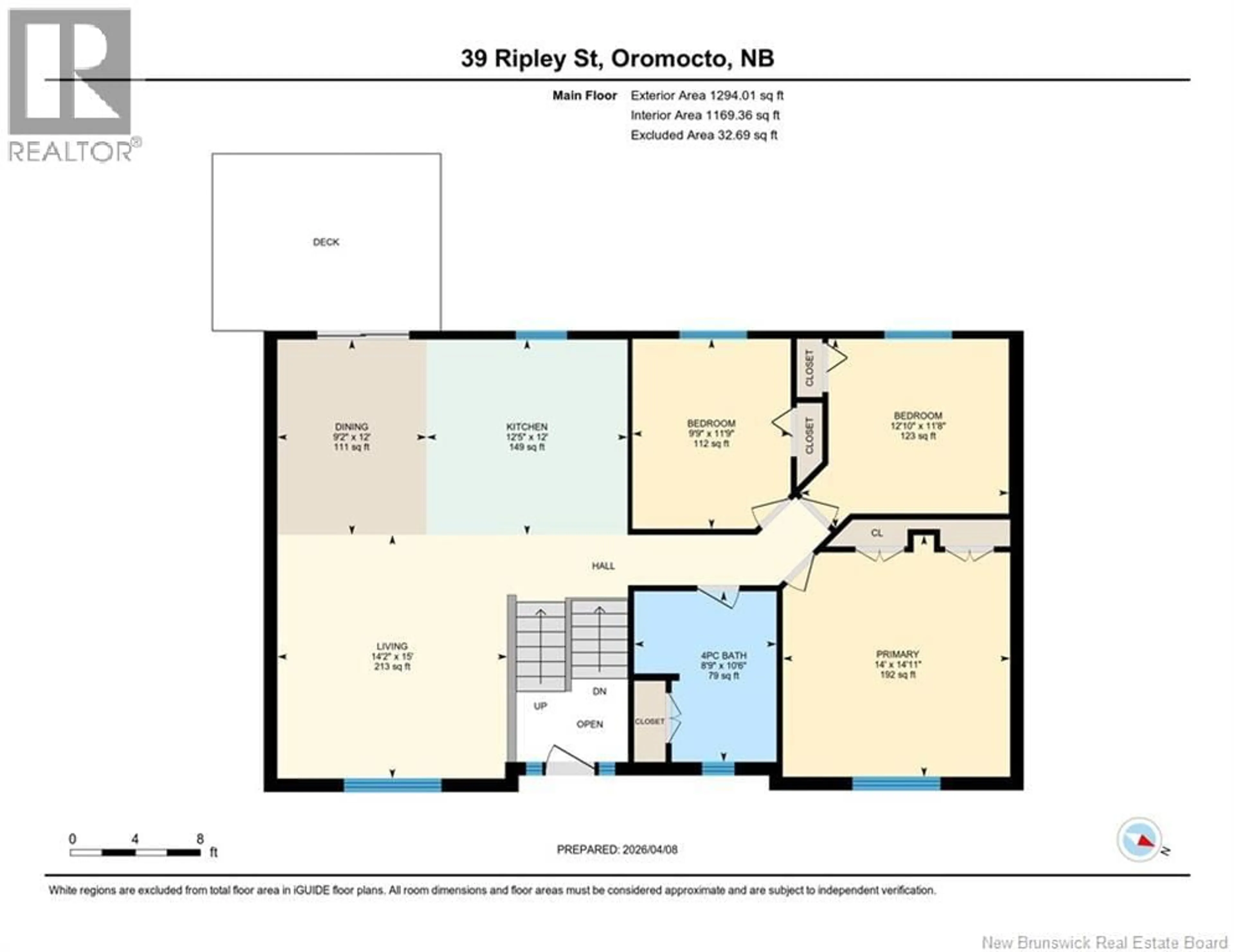 Floor plan for 39 RIPLEY STREET, Oromocto New Brunswick E2V4P9