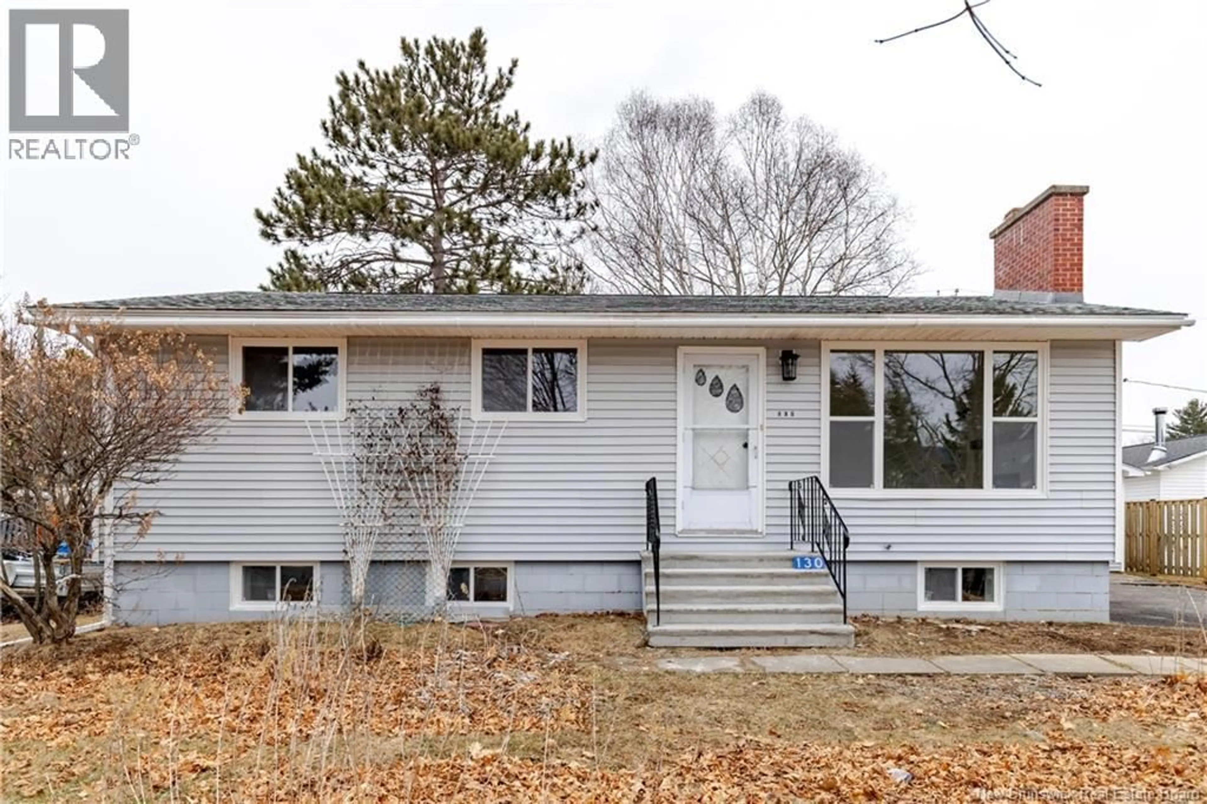 Home with vinyl exterior material, street for 130 MCADAM AVENUE, Fredericton New Brunswick E3A1G5