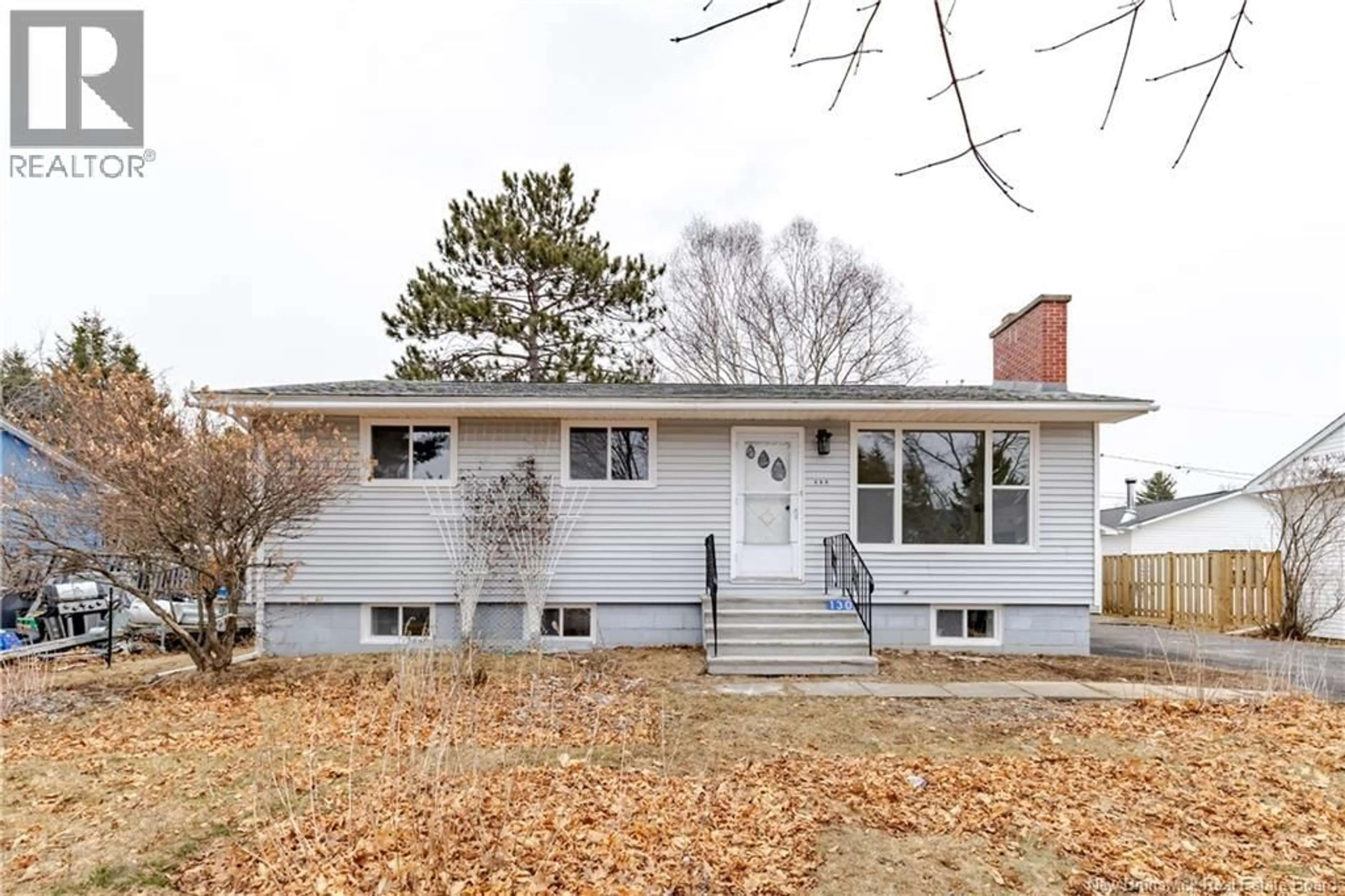 Home with vinyl exterior material, street for 130 MCADAM AVENUE, Fredericton New Brunswick E3A1G5