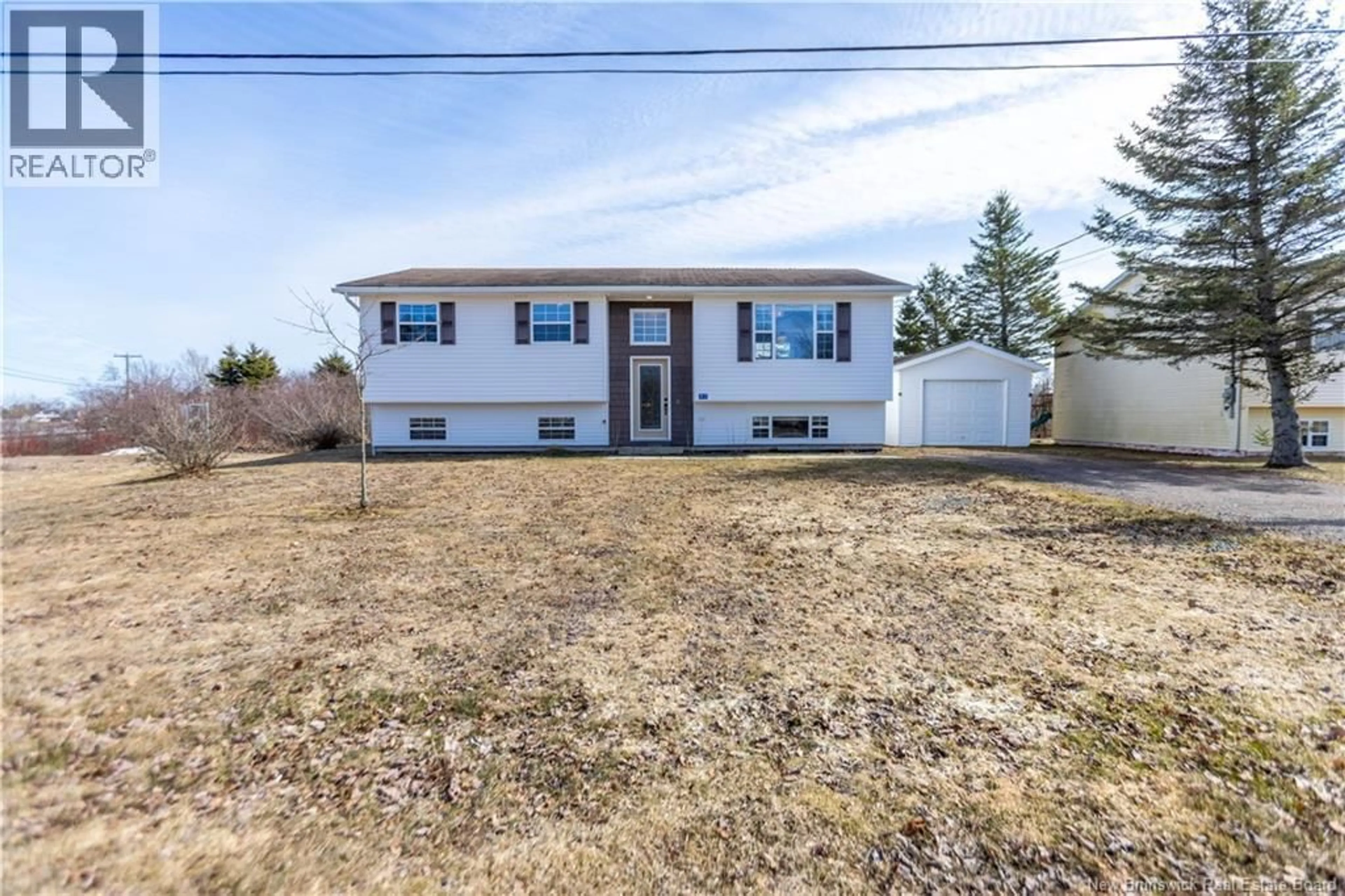 Home with vinyl exterior material, street for 97 MORICE DRIVE, Sackville New Brunswick E1B3B8