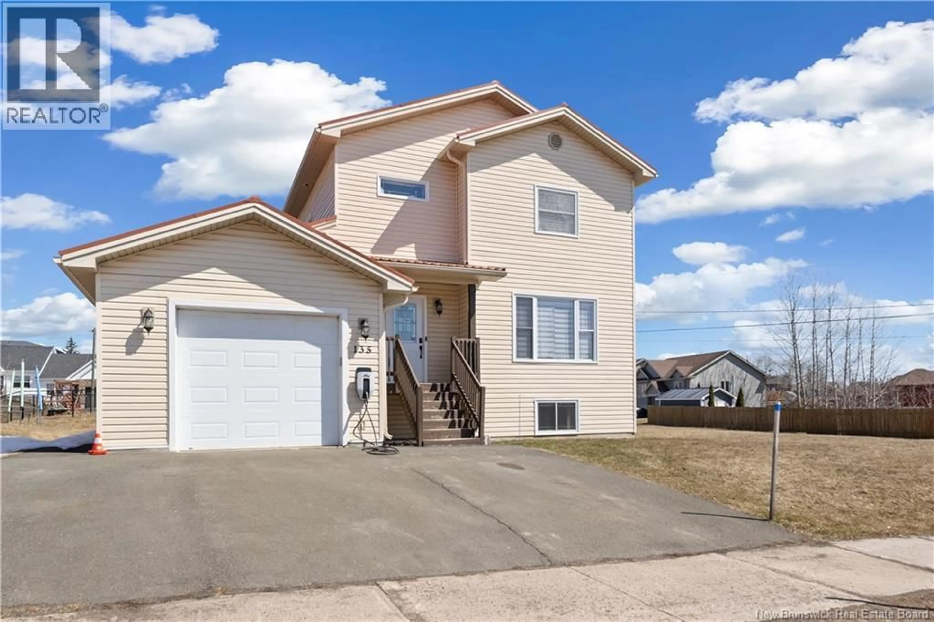 Home with vinyl exterior material, street for 135 LADY RUSSELL STREET, Moncton New Brunswick E1E0C5