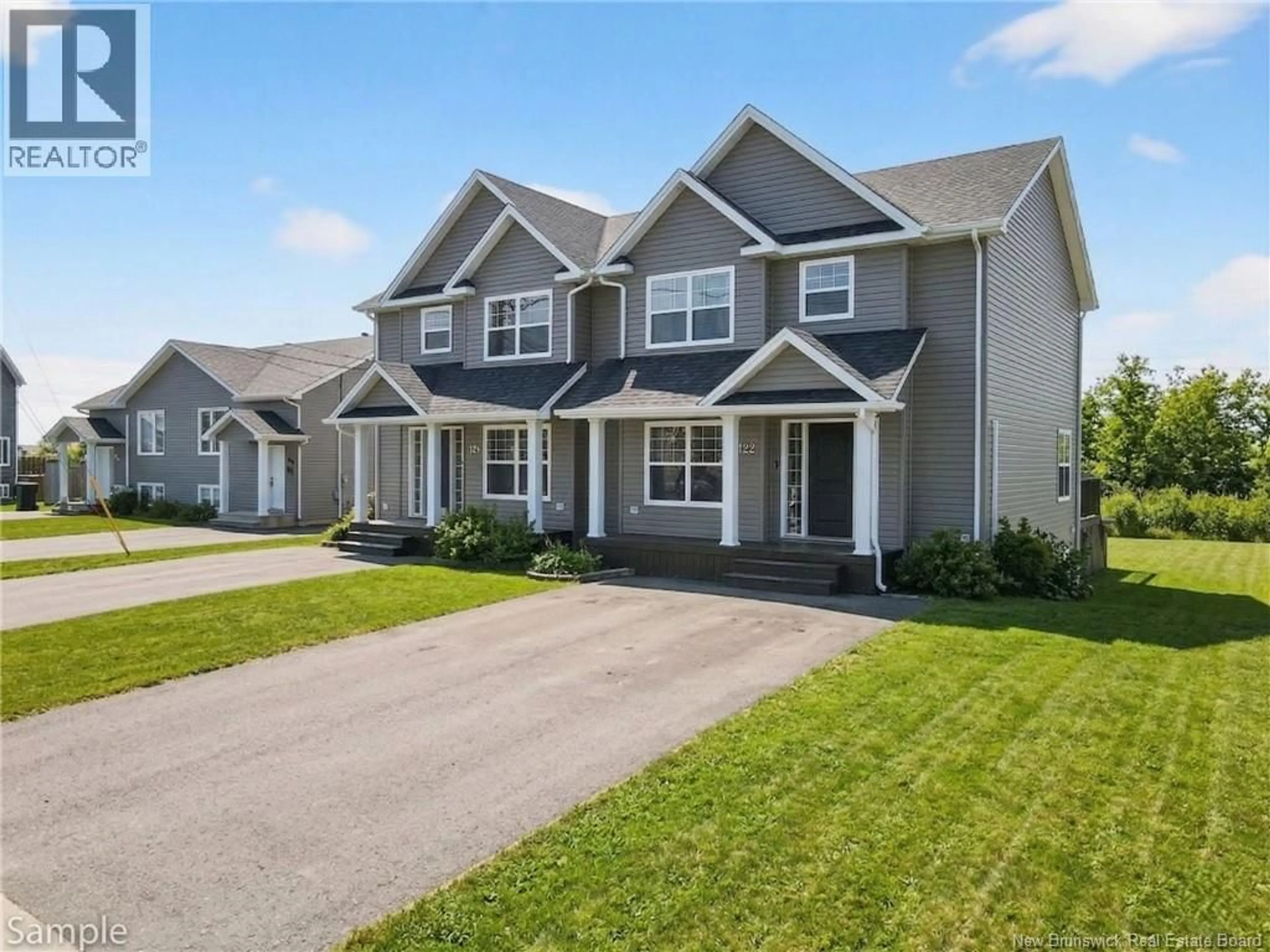 Home with vinyl exterior material, street for 122 BIRCHFIELD STREET, Moncton New Brunswick E1G5P8