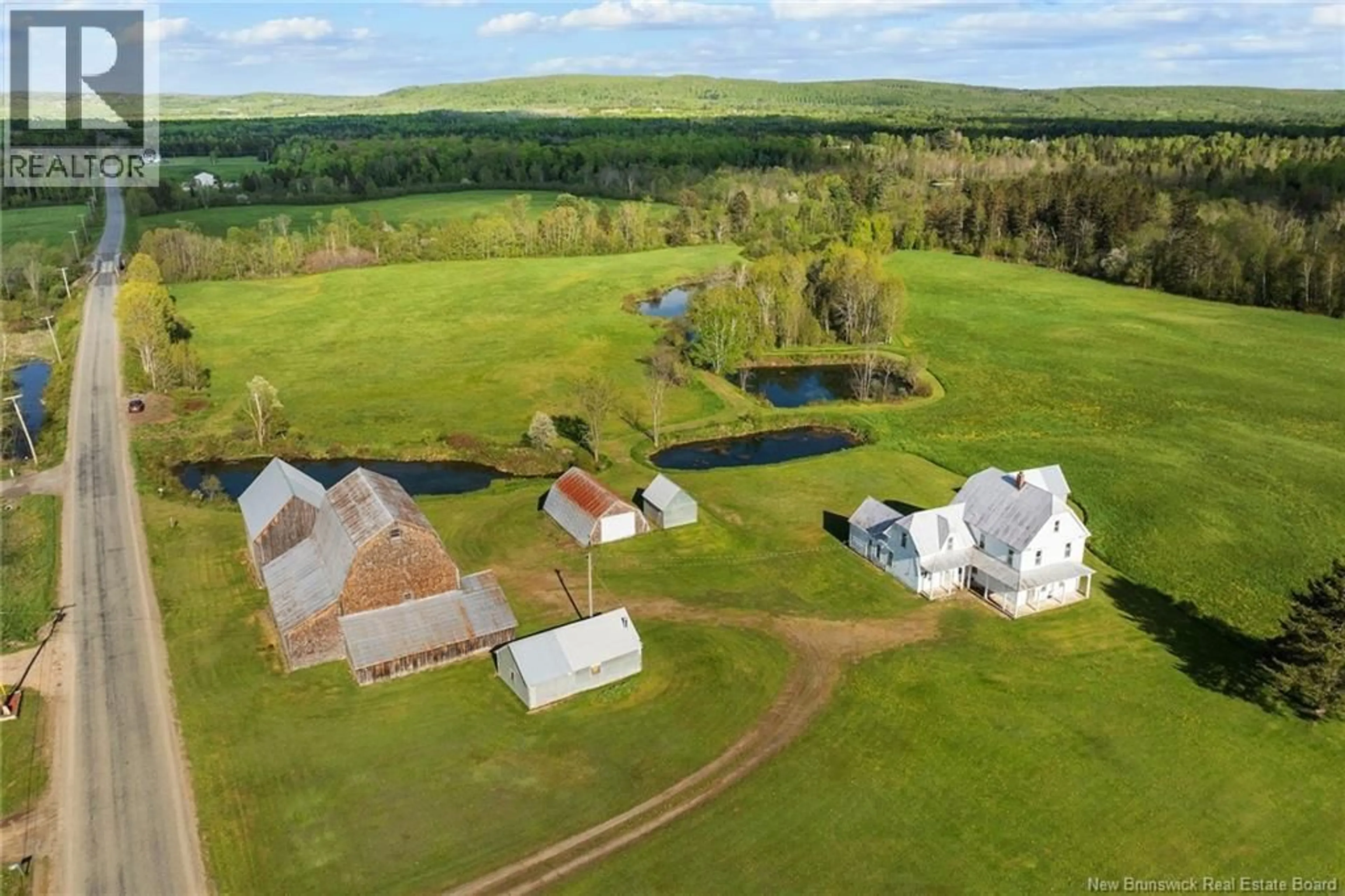 A pic from outside/outdoor area/front of a property/back of a property/a pic from drone, water/lake/river/ocean view for 107 CROSS ROAD, Temperance Vale New Brunswick E6G2E2