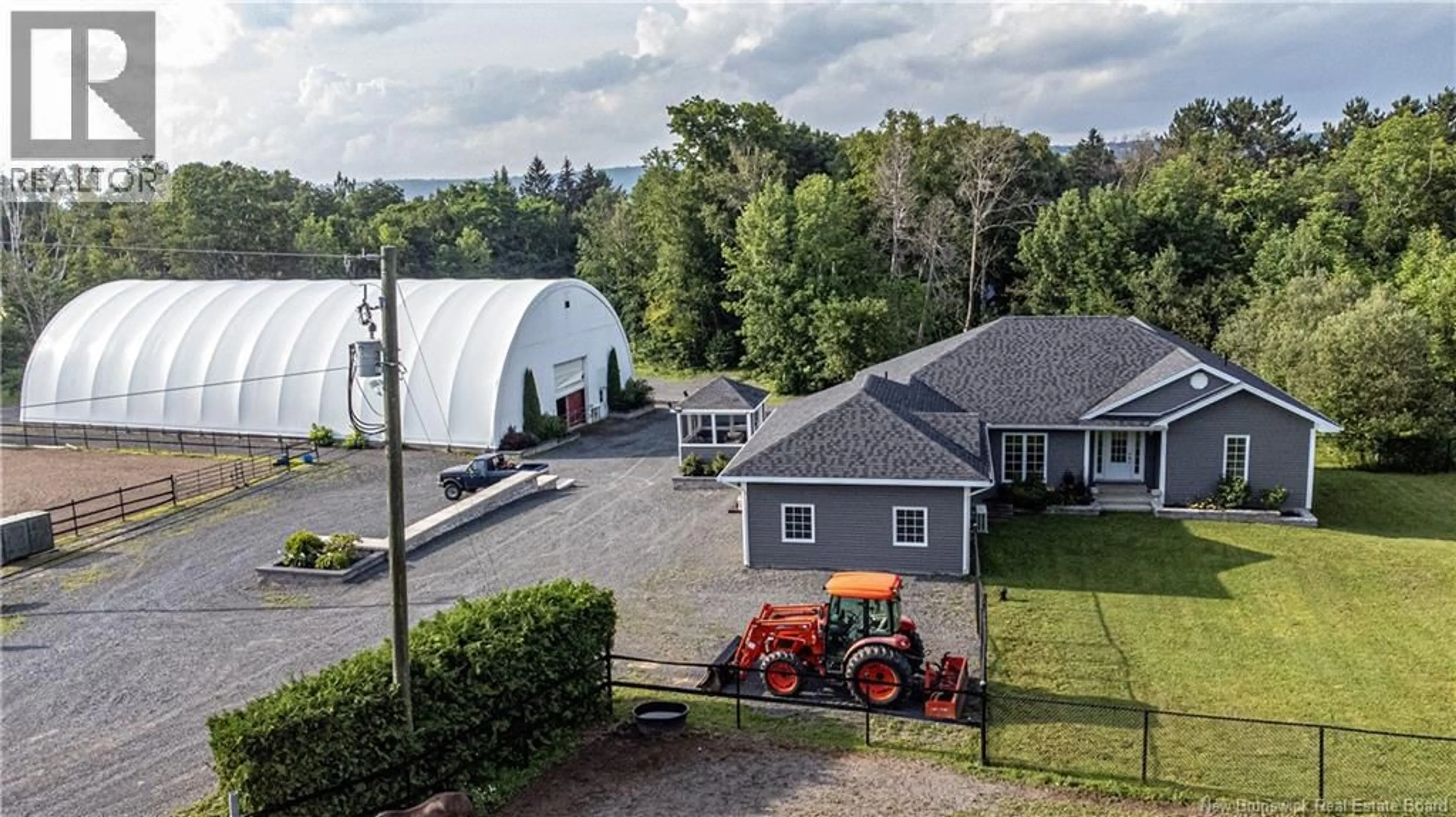 A pic from outside/outdoor area/front of a property/back of a property/a pic from drone, building for 3367 WOODSTOCK ROAD, Fredericton New Brunswick E3E1A5
