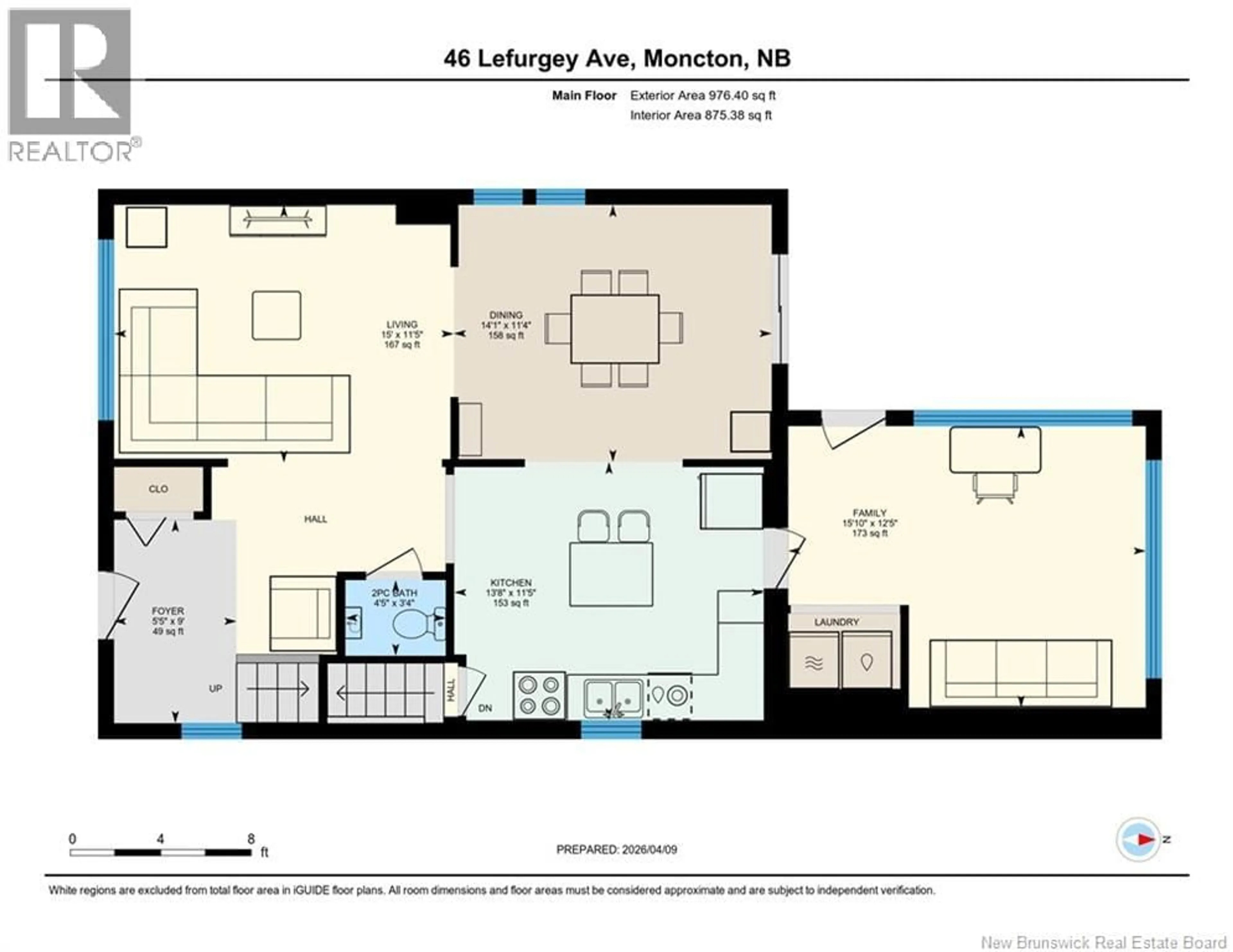 Floor plan for 46 LEFURGEY AVENUE, Moncton New Brunswick E1C7G3